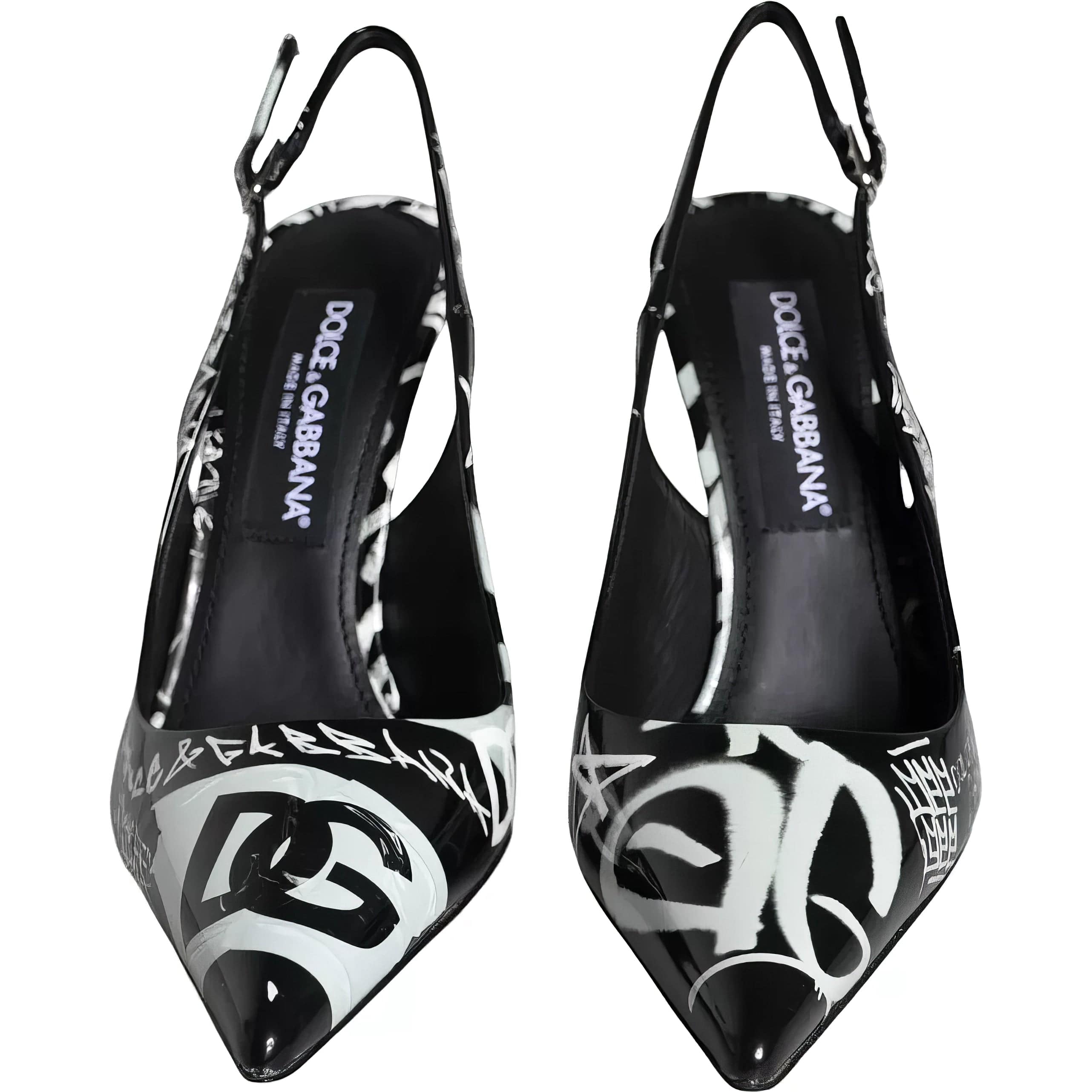 Dolce & Gabbana Slingbacks With Mural Print