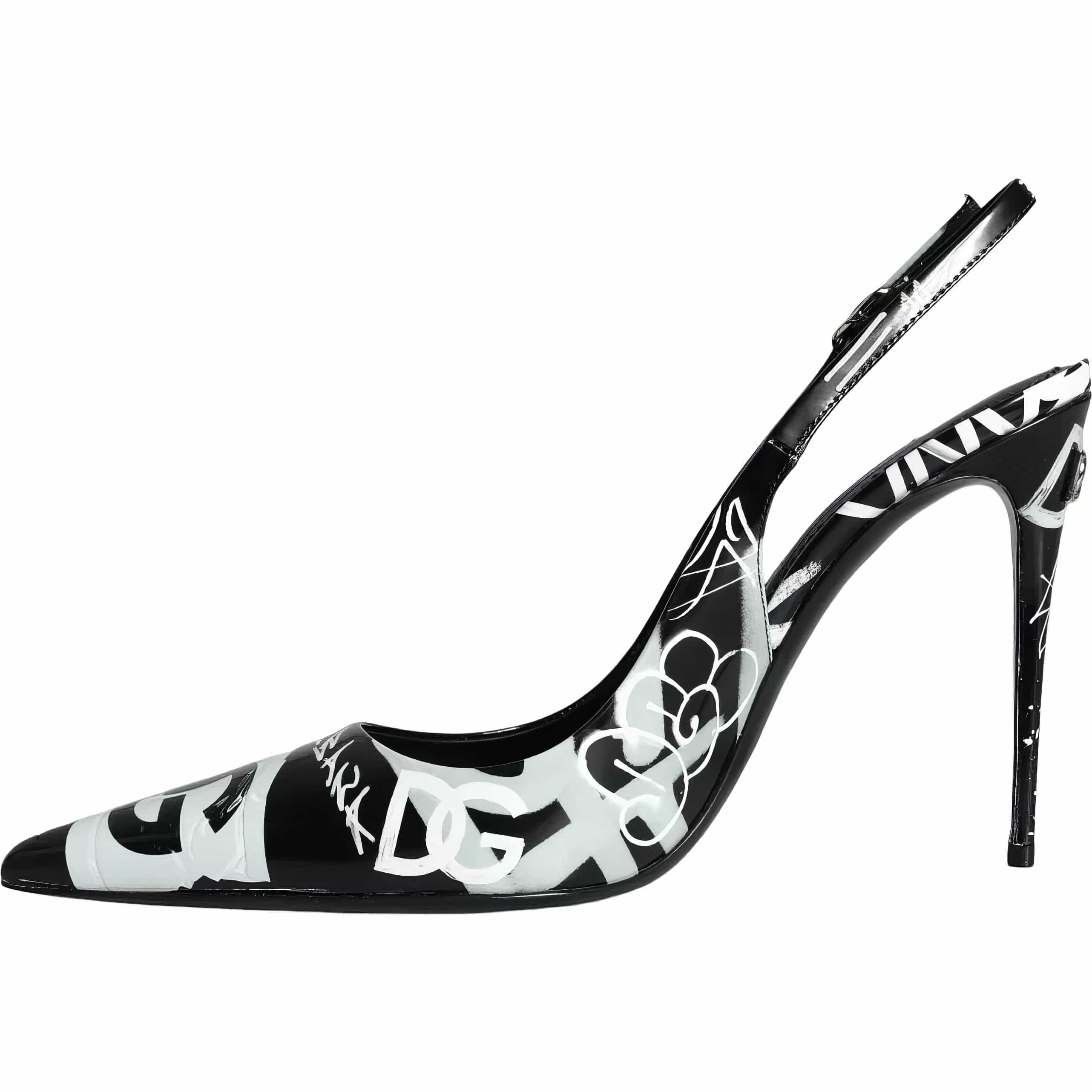 Dolce & Gabbana Slingbacks With Mural Print