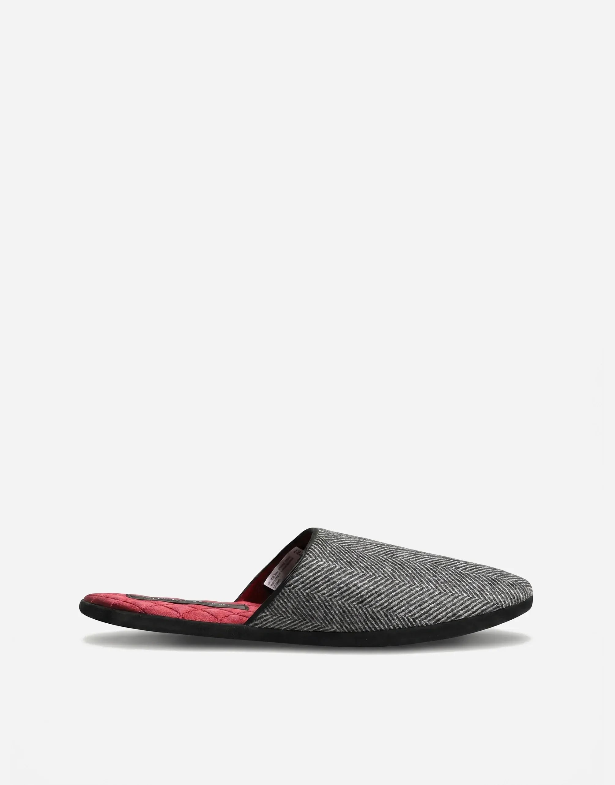 Dolce & Gabbana Slip-On Herringbone Slippers