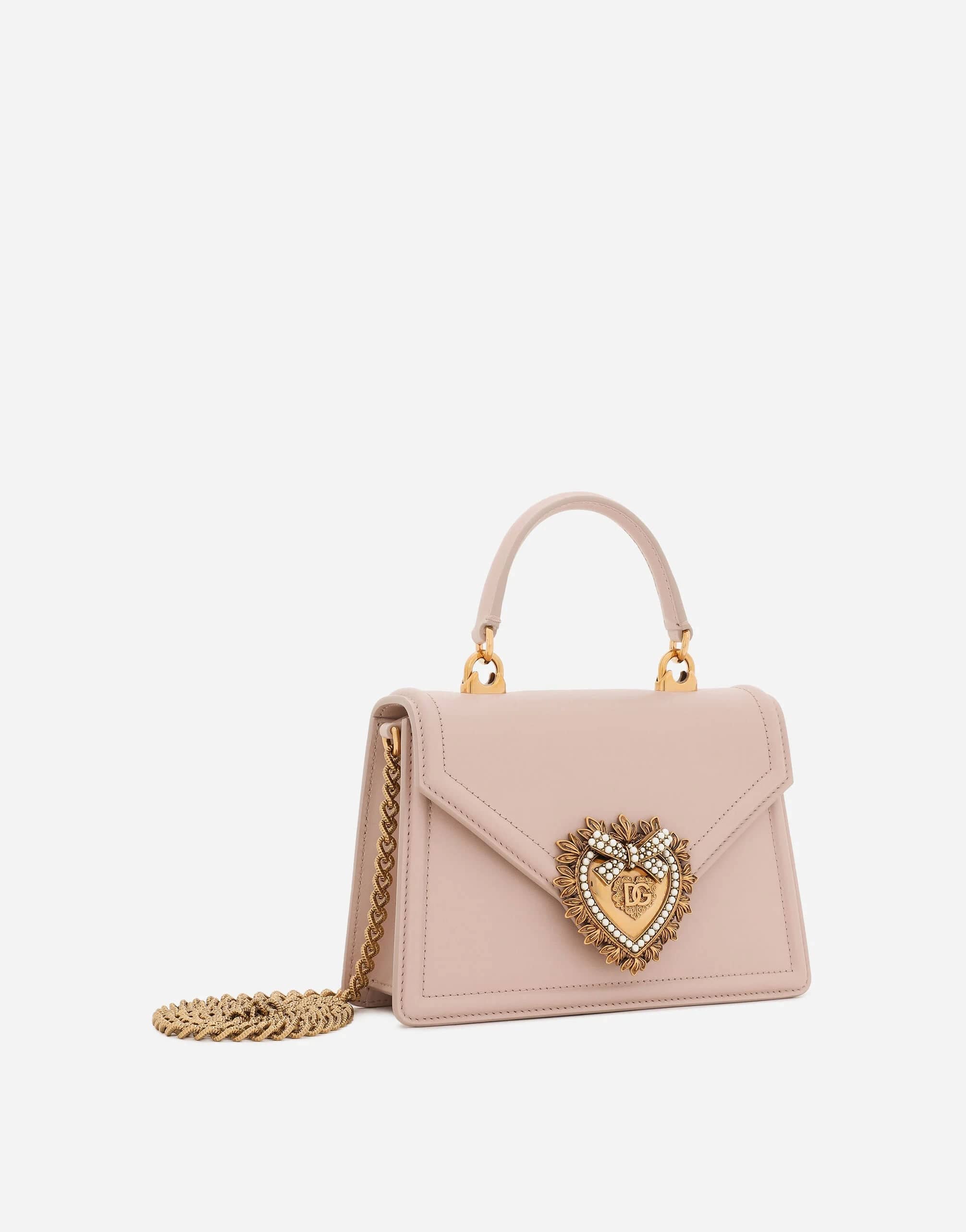 Dolce & Gabbana Small Devotion Leather Top-Handle Bag