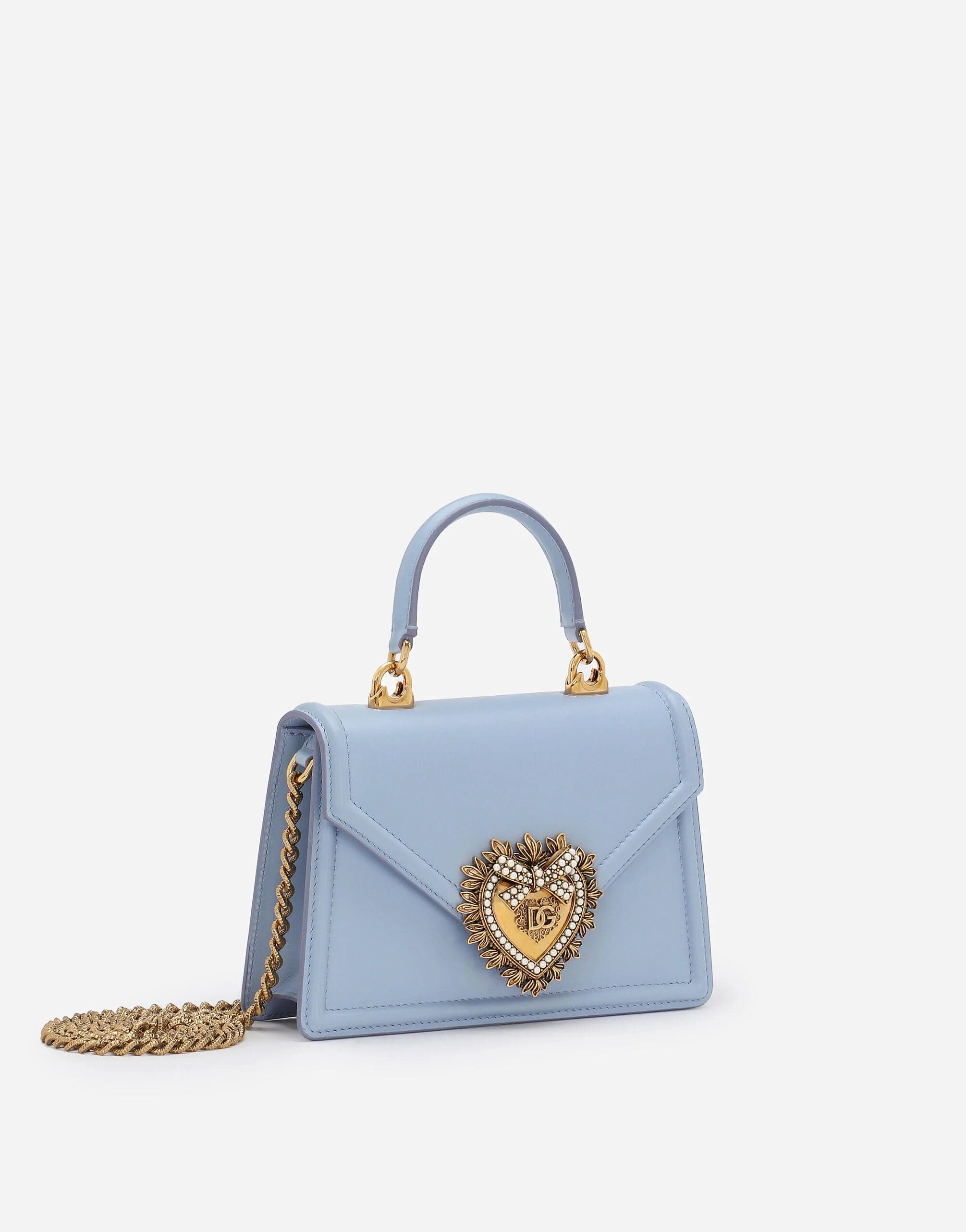 Dolce & Gabbana Small Devotion Leather Top-Handle Bag