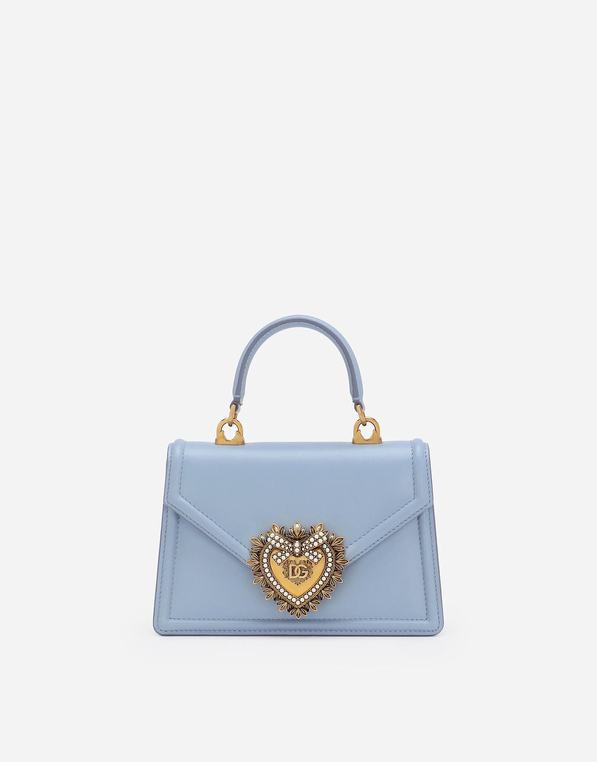 Dolce & Gabbana Small Devotion Leather Top-Handle Bag