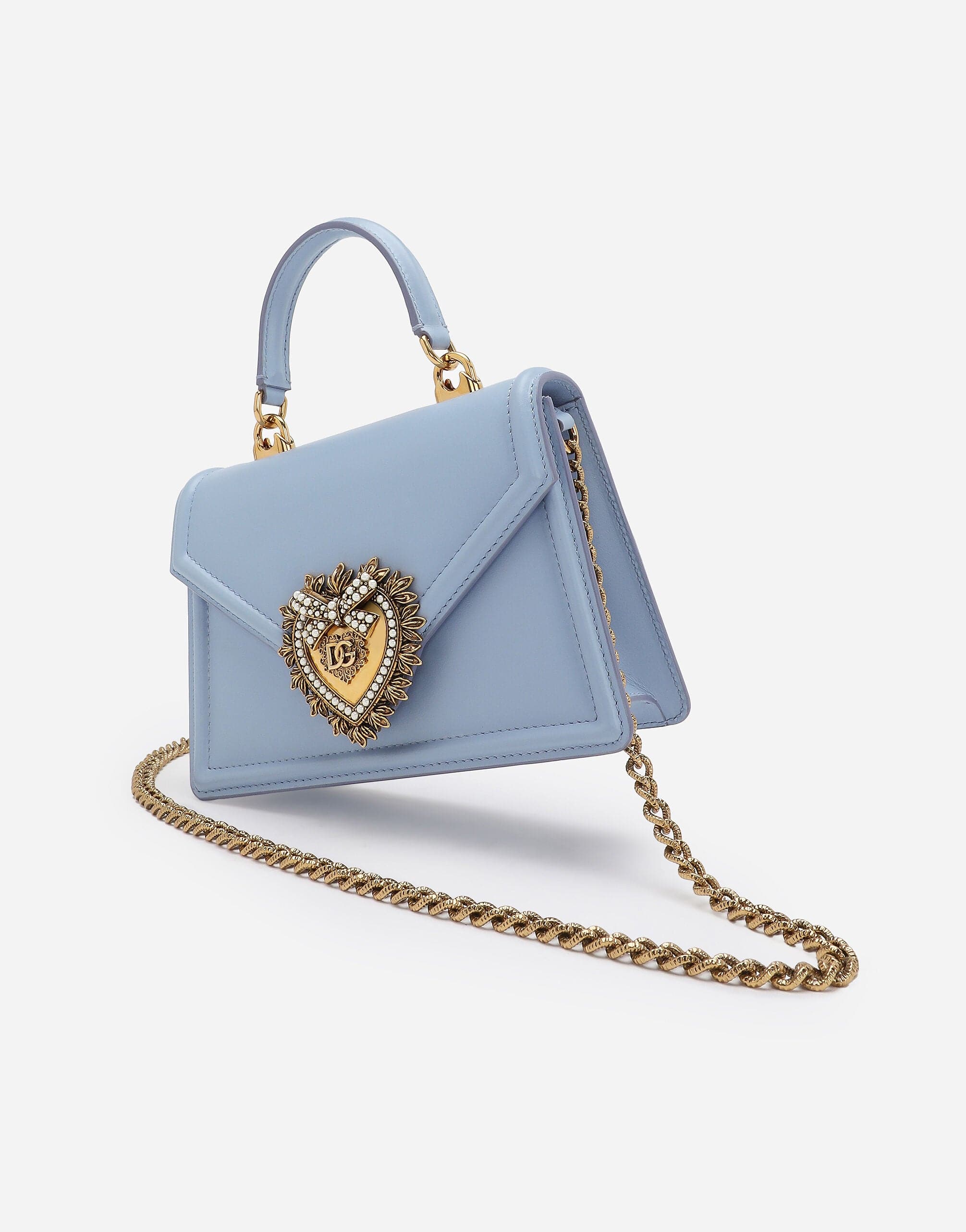 Dolce & Gabbana Small Devotion Leather Top-Handle Bag