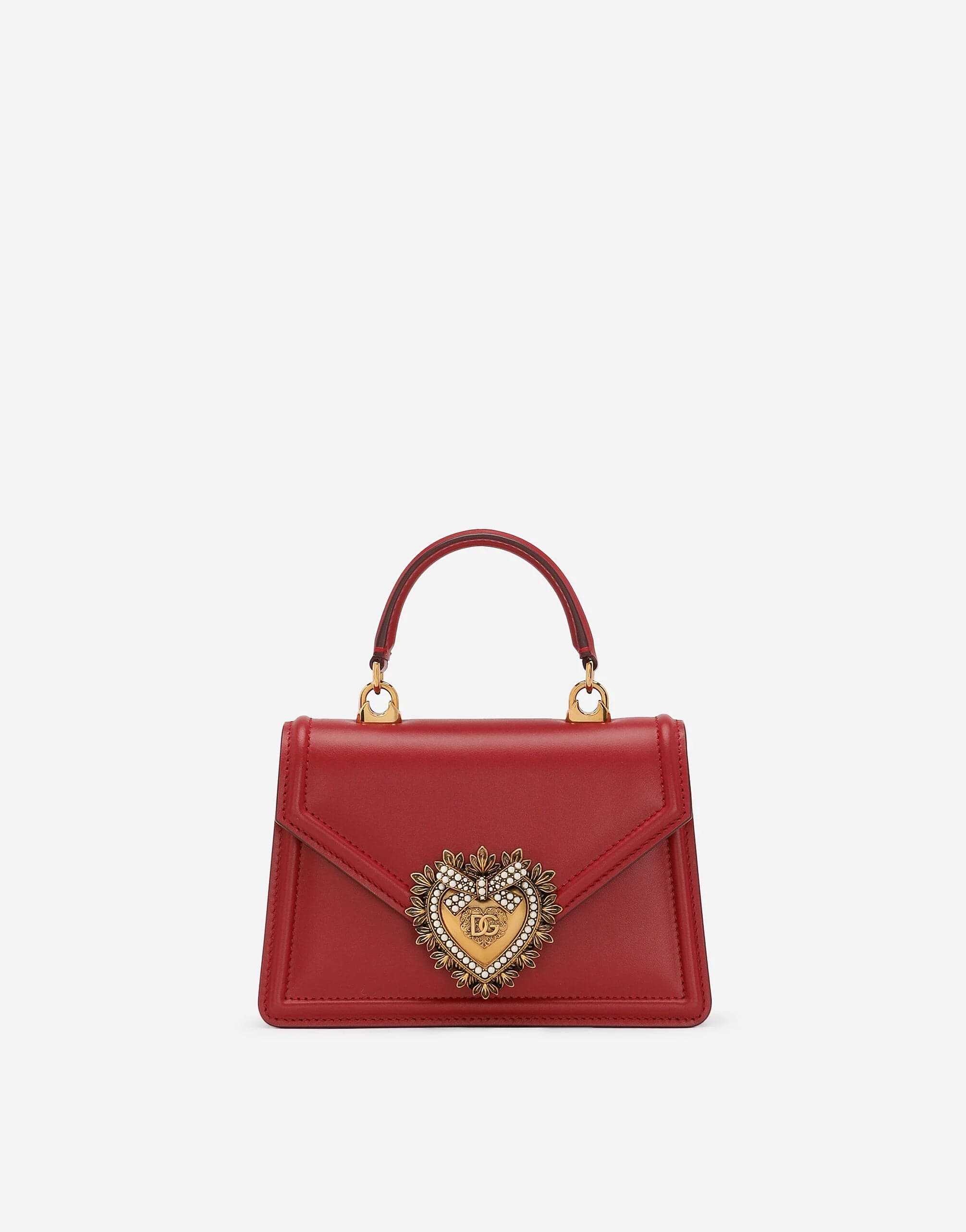 Dolce & Gabbana Small Devotion Leather Top-Handle Bag