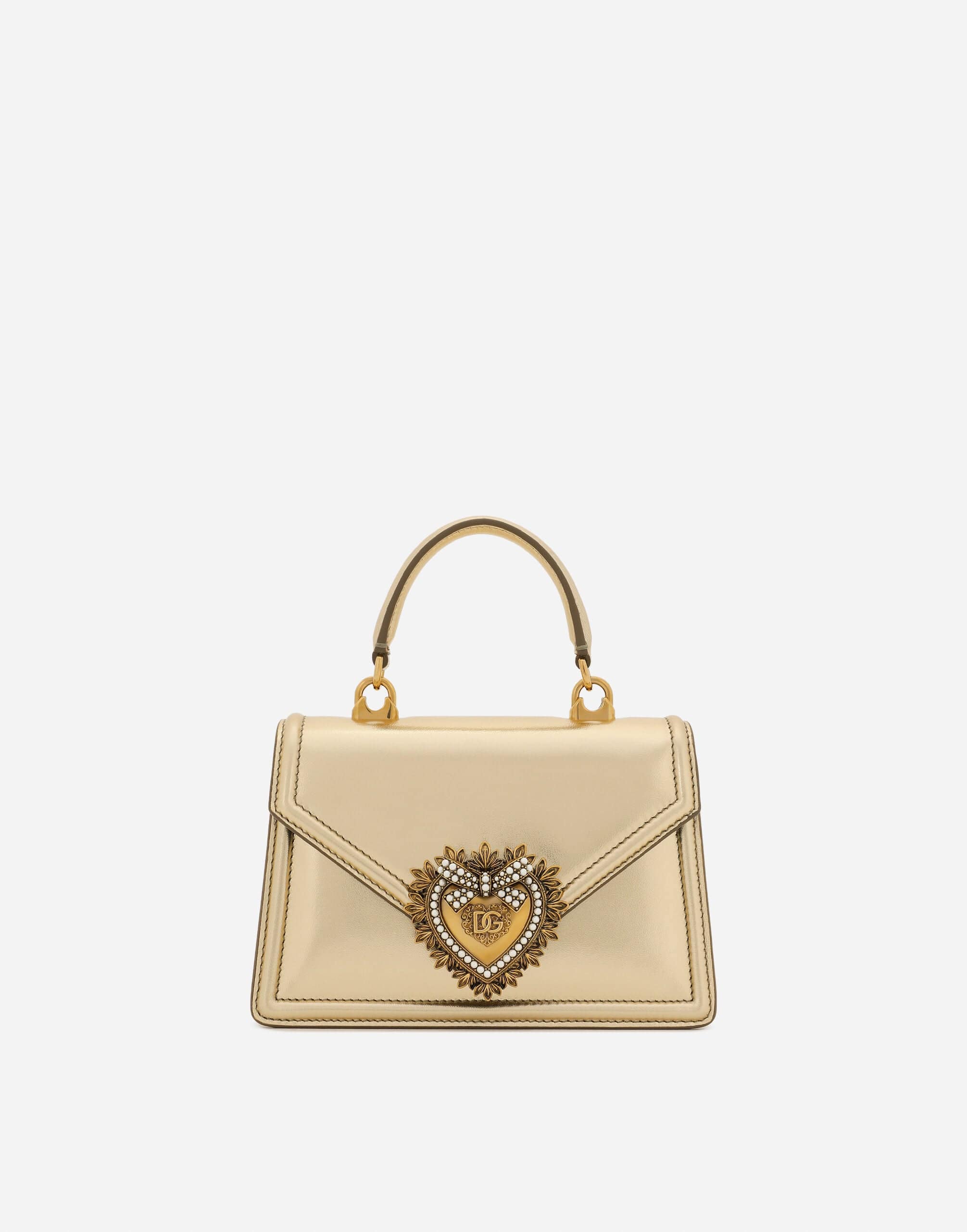 Dolce & Gabbana Small Devotion Leather Top-Handle Bag