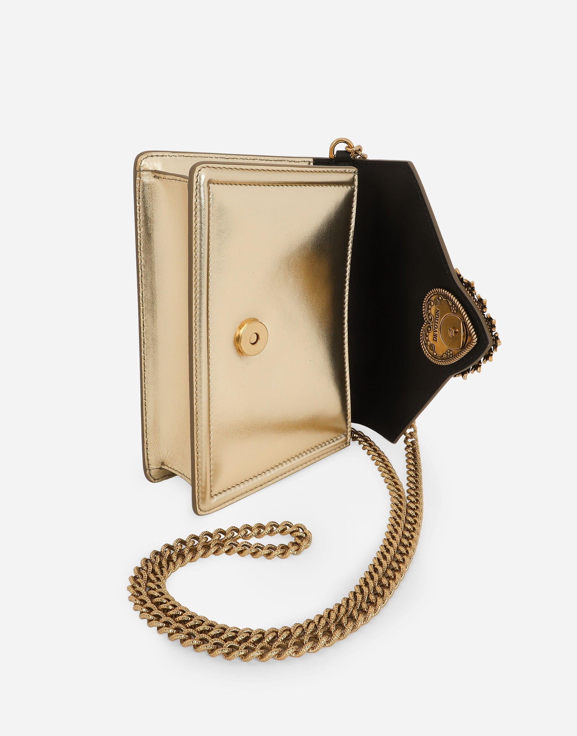 Dolce & Gabbana Small Devotion Leather Top-Handle Bag