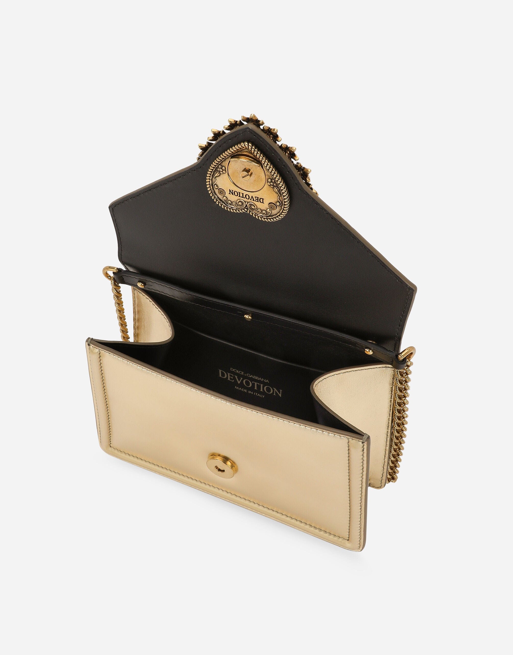 Dolce & Gabbana Small Devotion Leather Top-Handle Bag