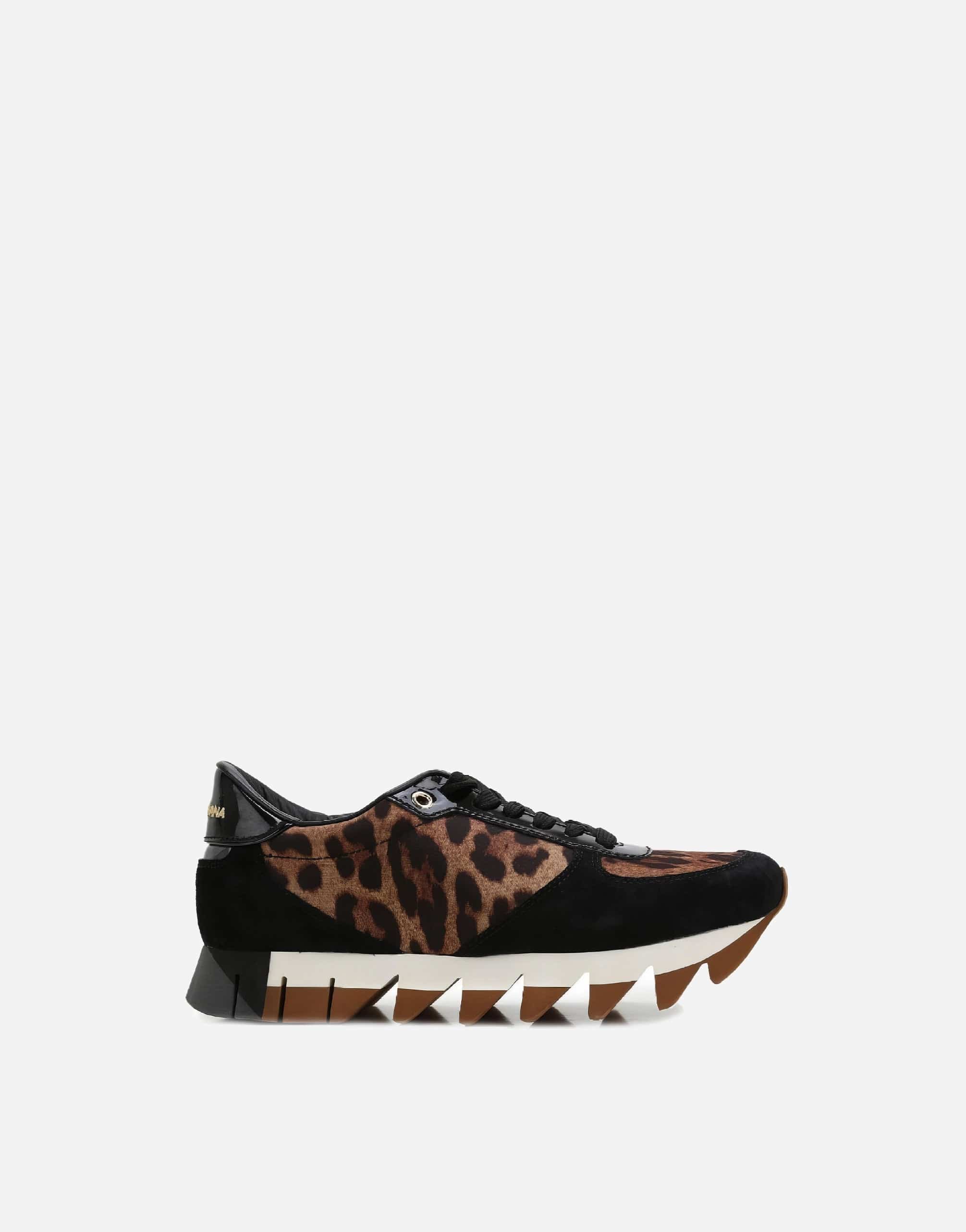 Dolce & Gabbana Sneakers With Leopard Print And DG Logo