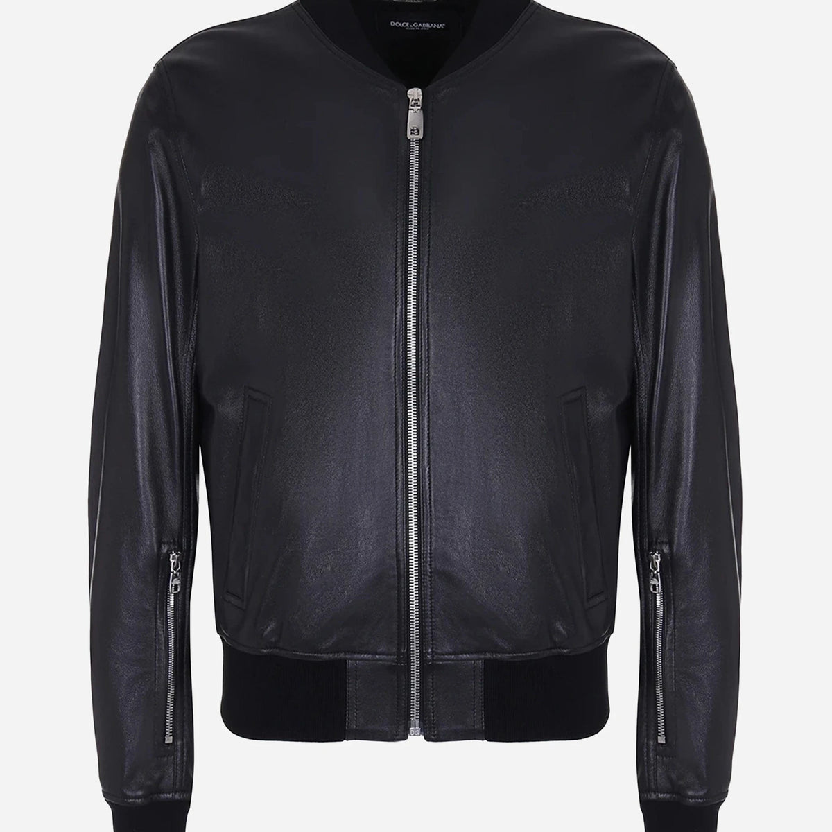 Dolce & Gabbana Jaqueta Bomber Clássica de Couro Macio | Sendegaro BR