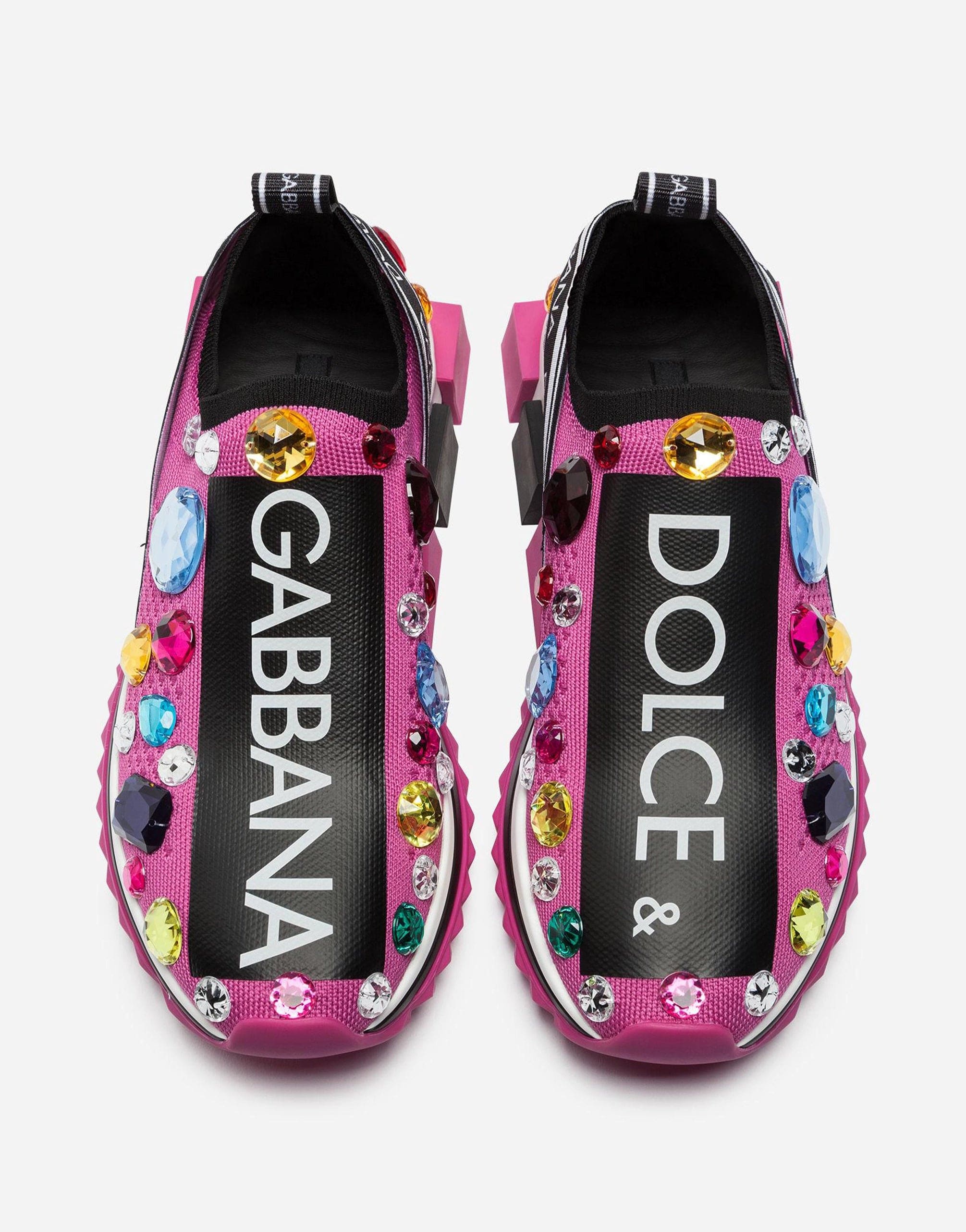 Dolce & Gabbana Sorrento Embellished Sneakers | Sendegaro JP