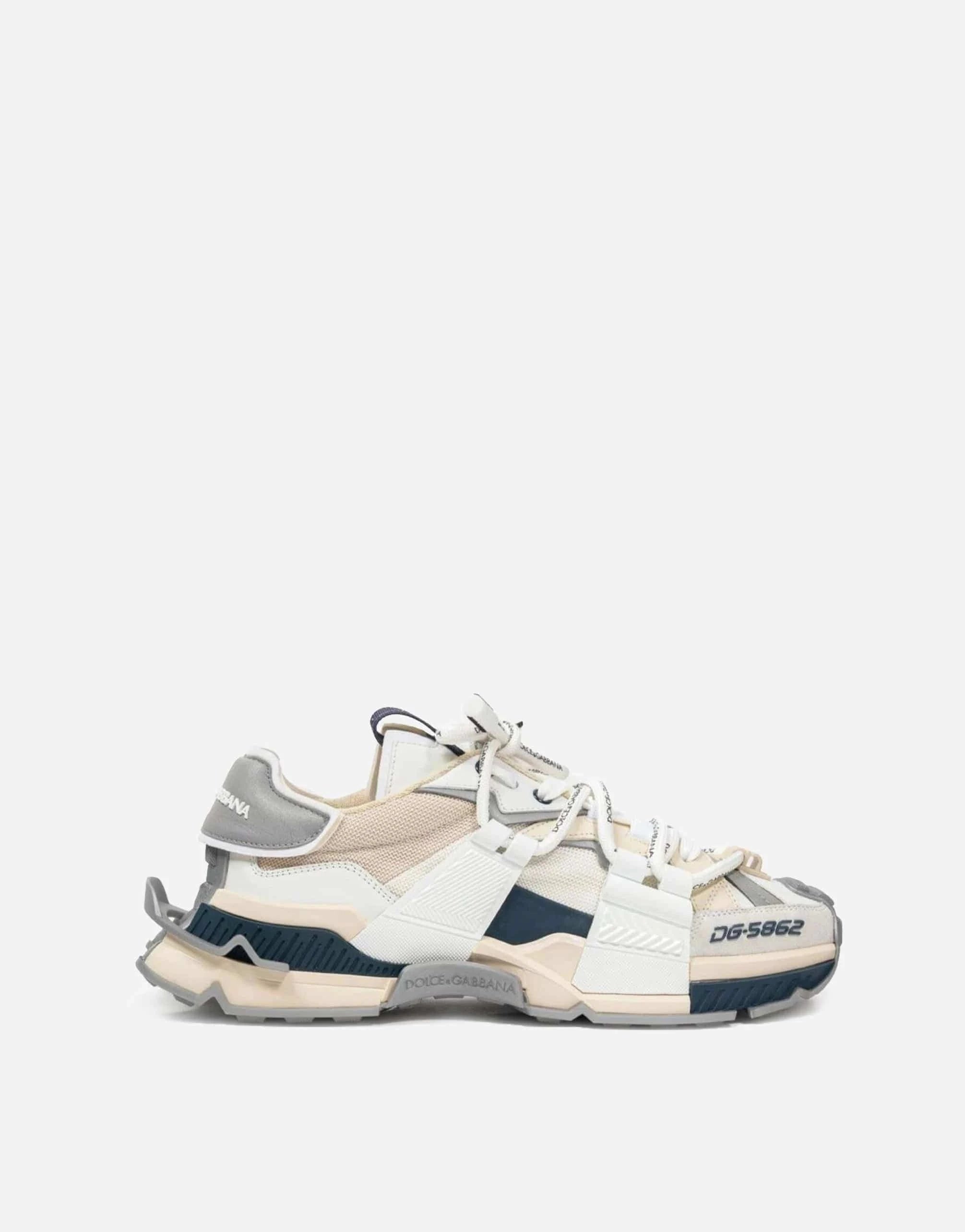 Dolce & Gabbana Space Panelled Lace-Up Sneakers