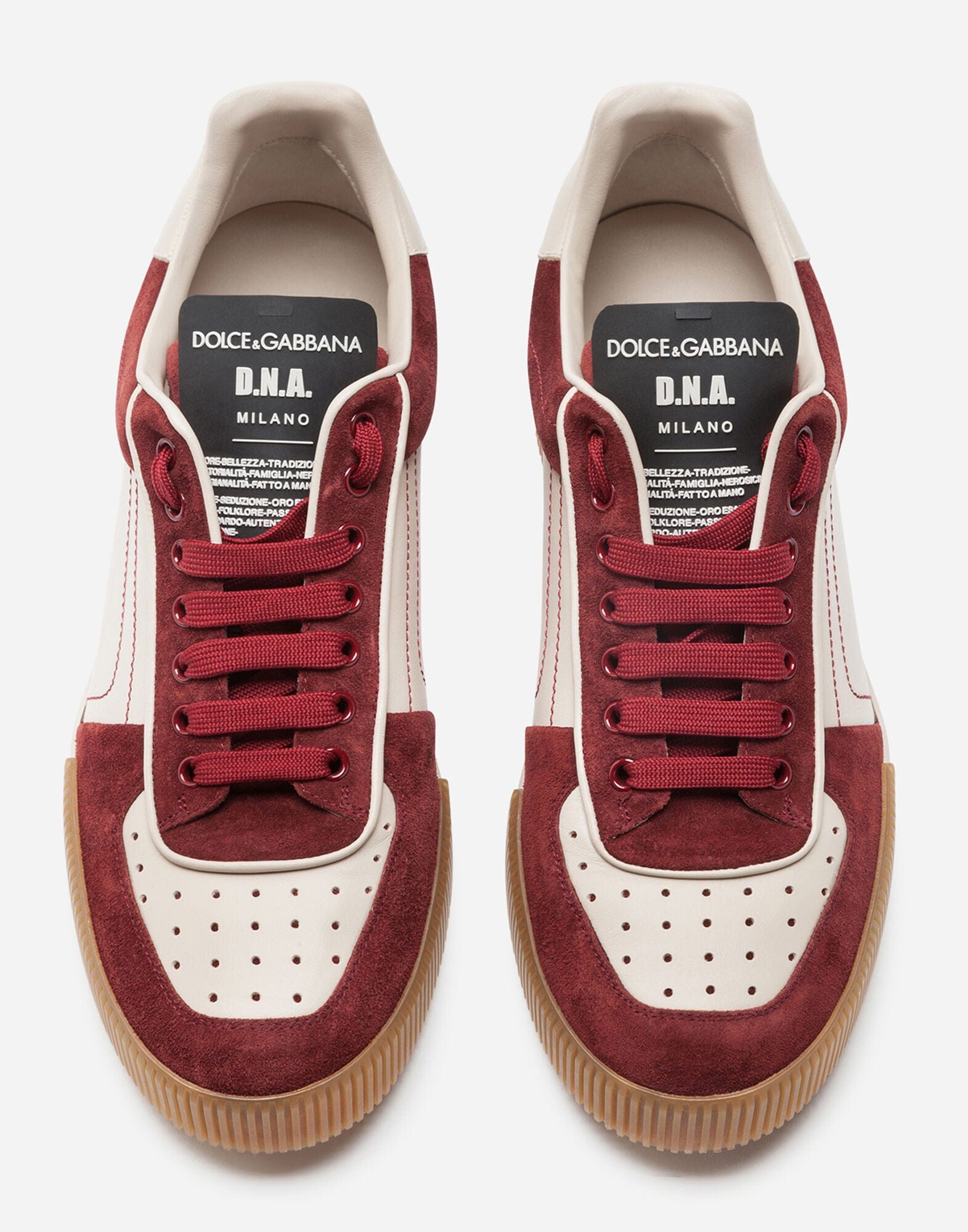 Dolce & Gabbana Split-Grain Leather Miami Sneakers
