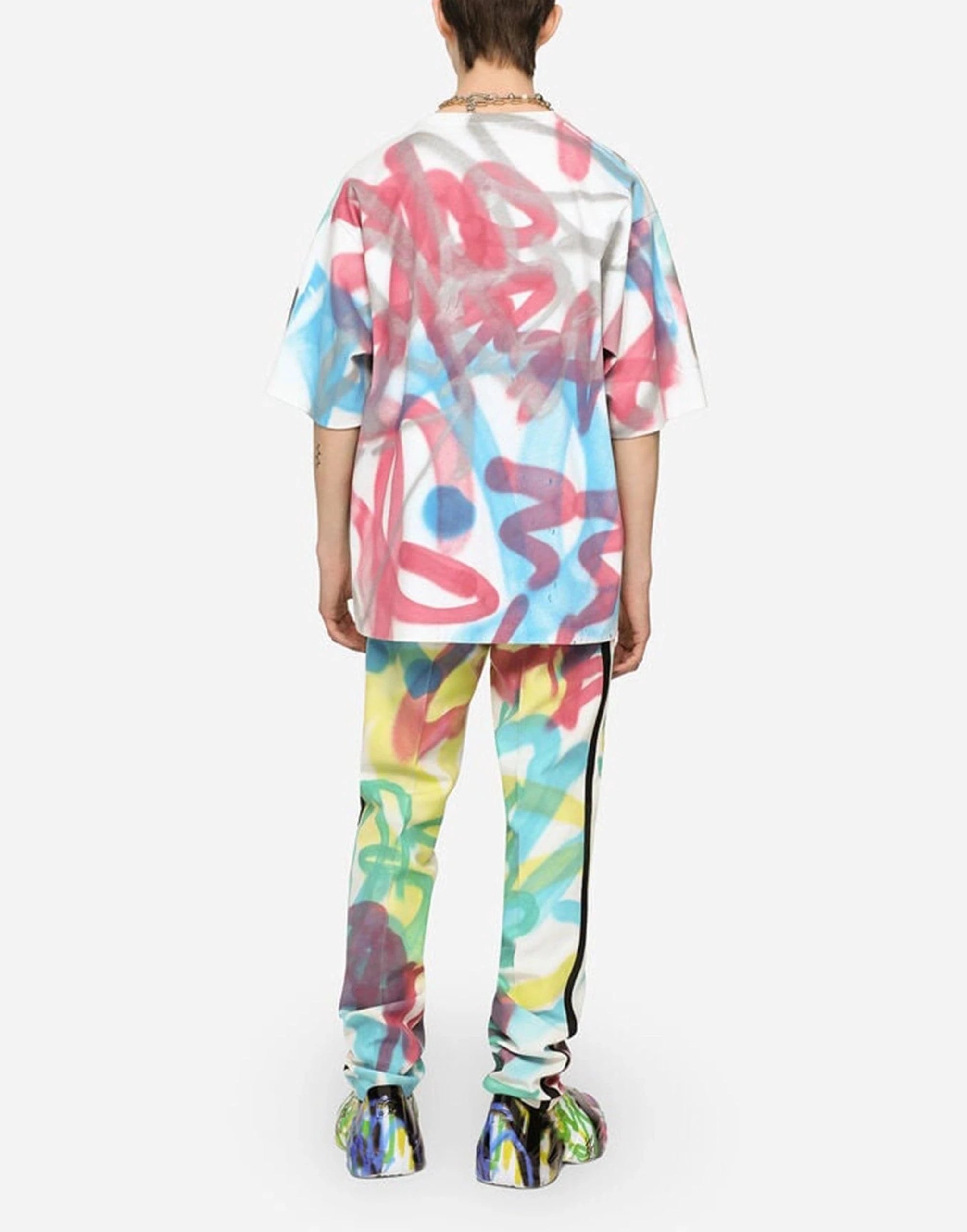 Dolce & Gabbana Spray-Paint DG Print T-Shirt