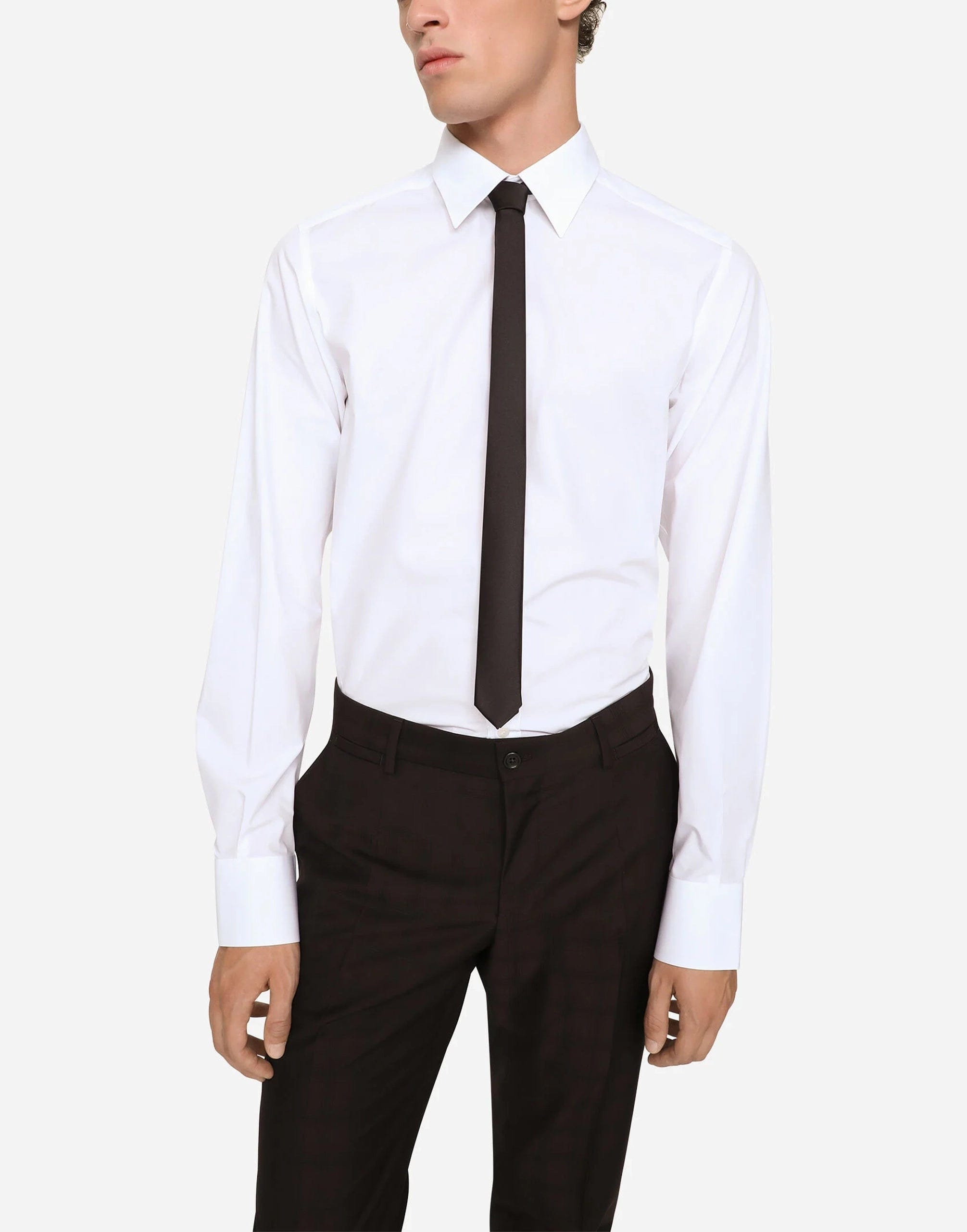 Dolce & Gabbana Spread-Collar Cotton Shirt