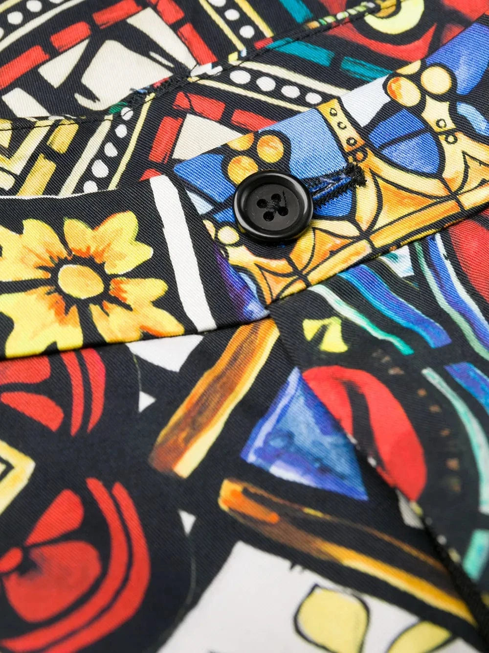 Dolce & Gabbana Stained Glass Window Style Print Trousers