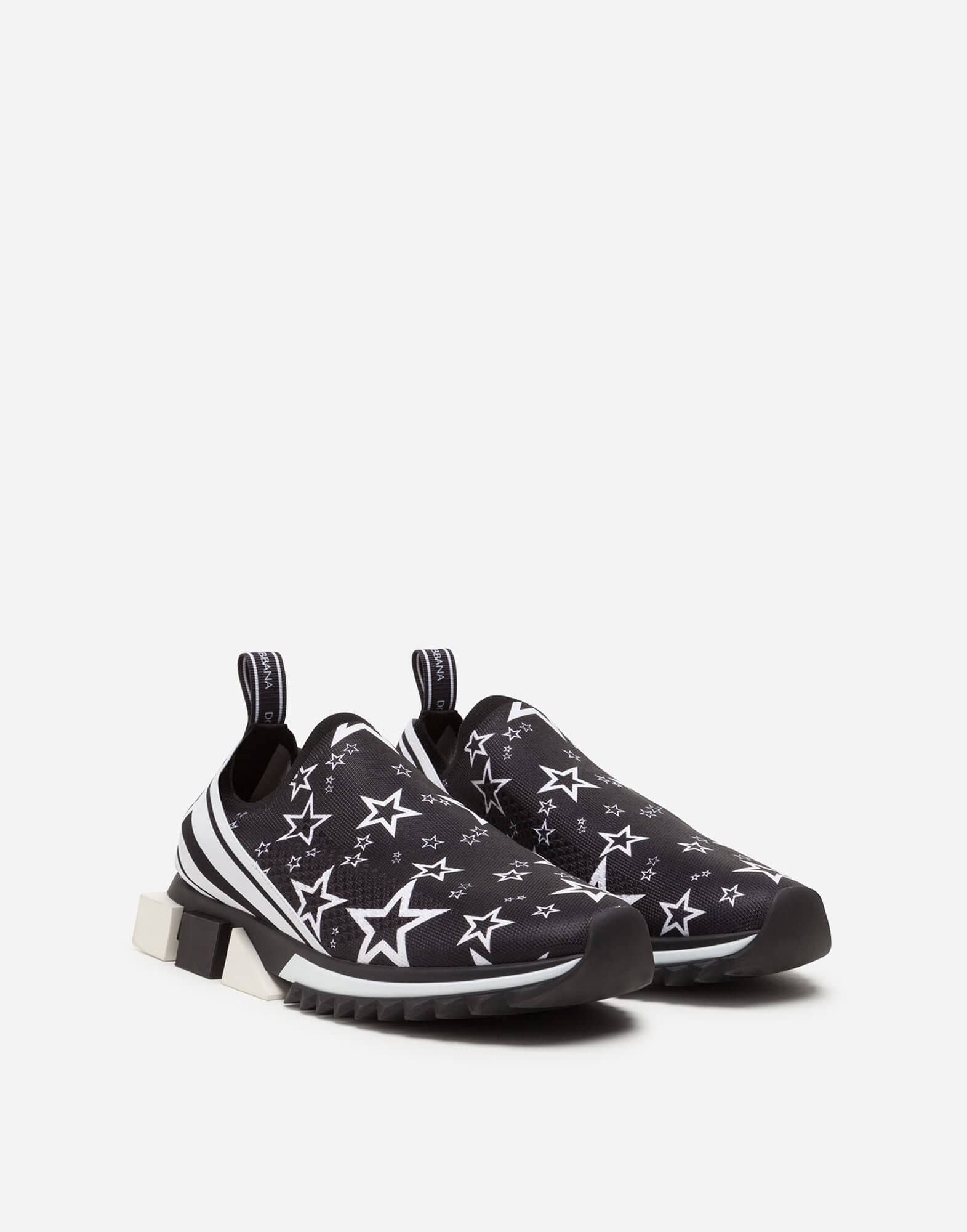 Dolce & Gabbana Star-Print Slip-On Sorrento Sneakers