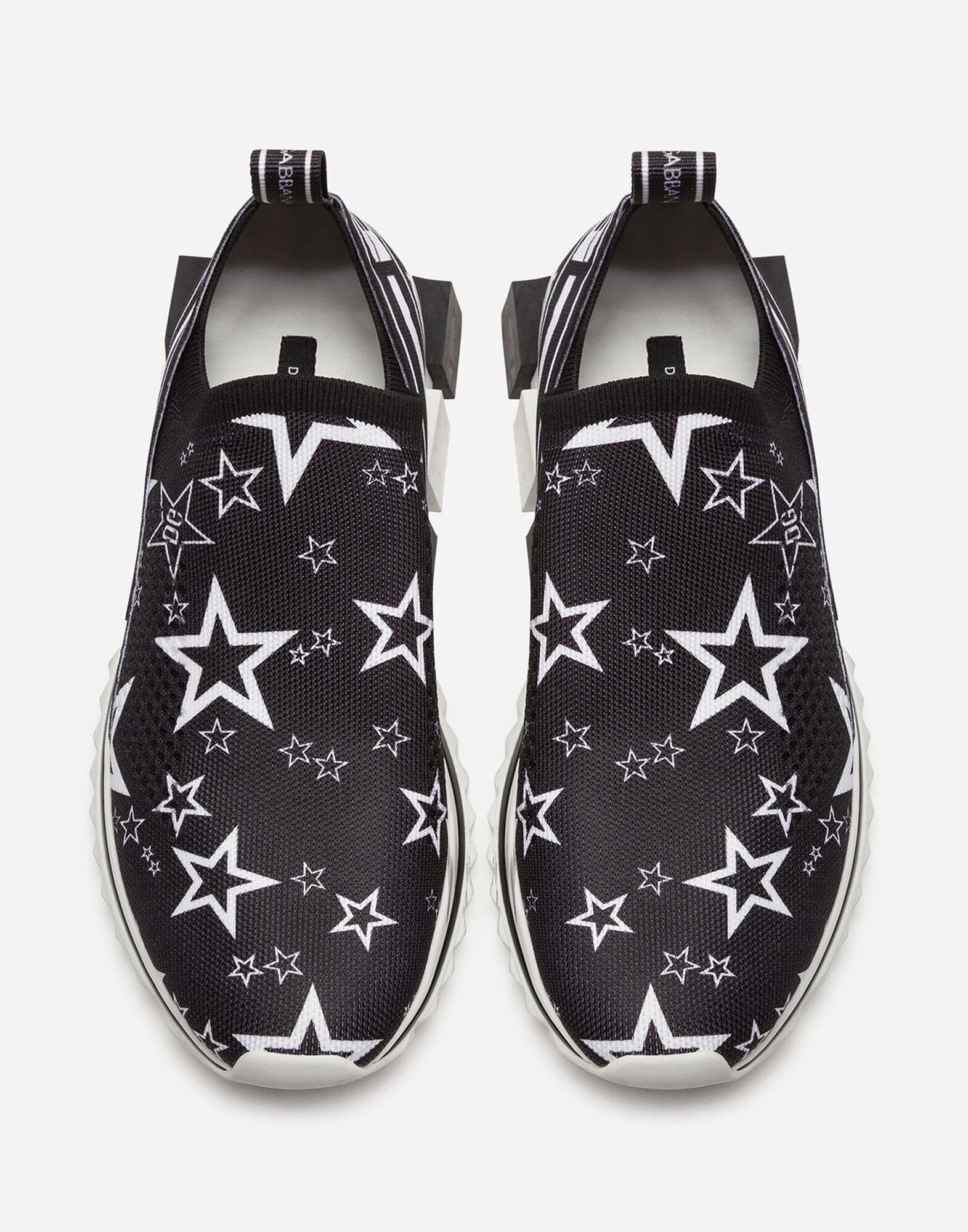 Dolce & Gabbana スター柄ストレッチソレントスニーカー | Sendegaro JP