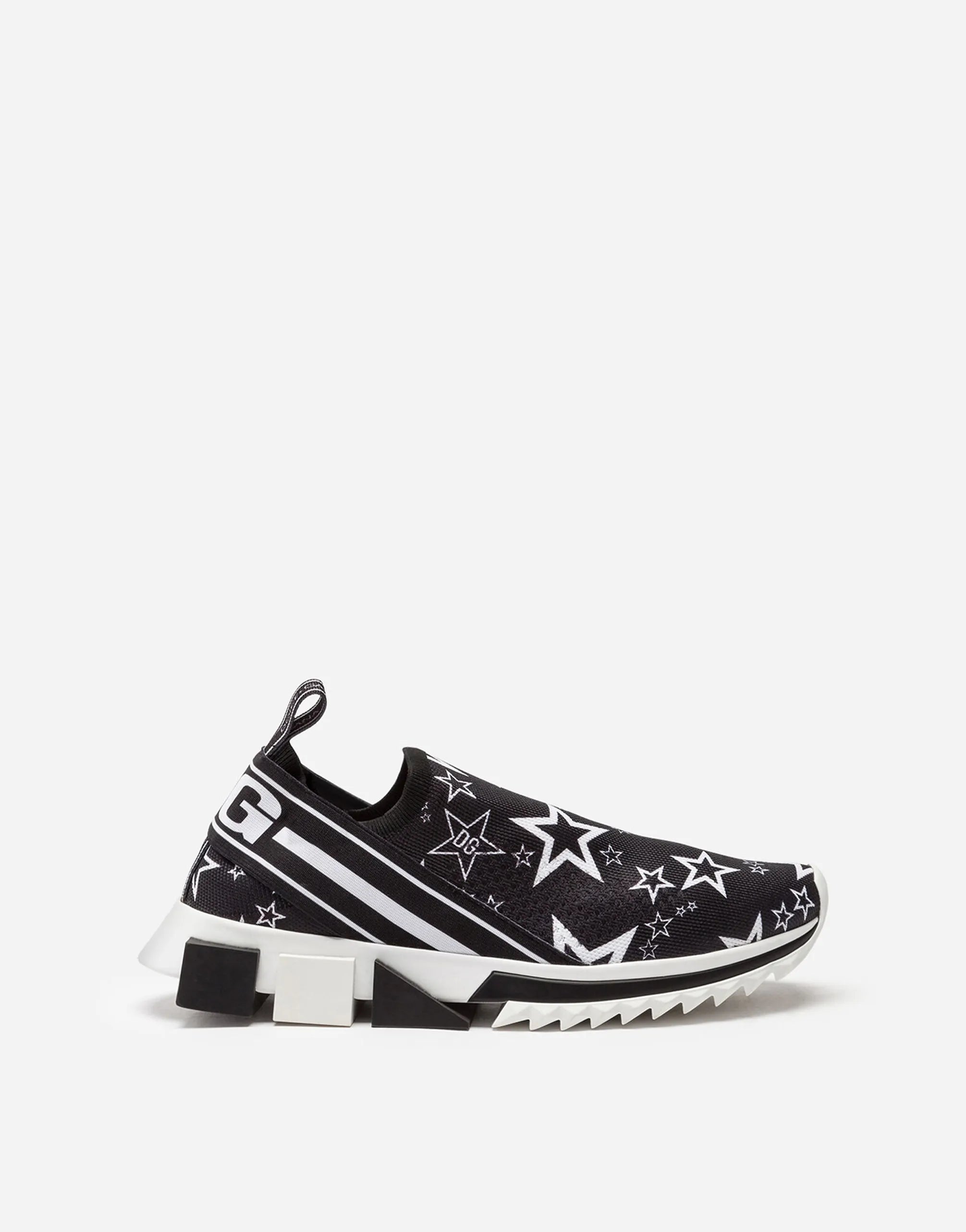 Dolce & Gabbana Star-Print Stretch Sorrento Sneakers