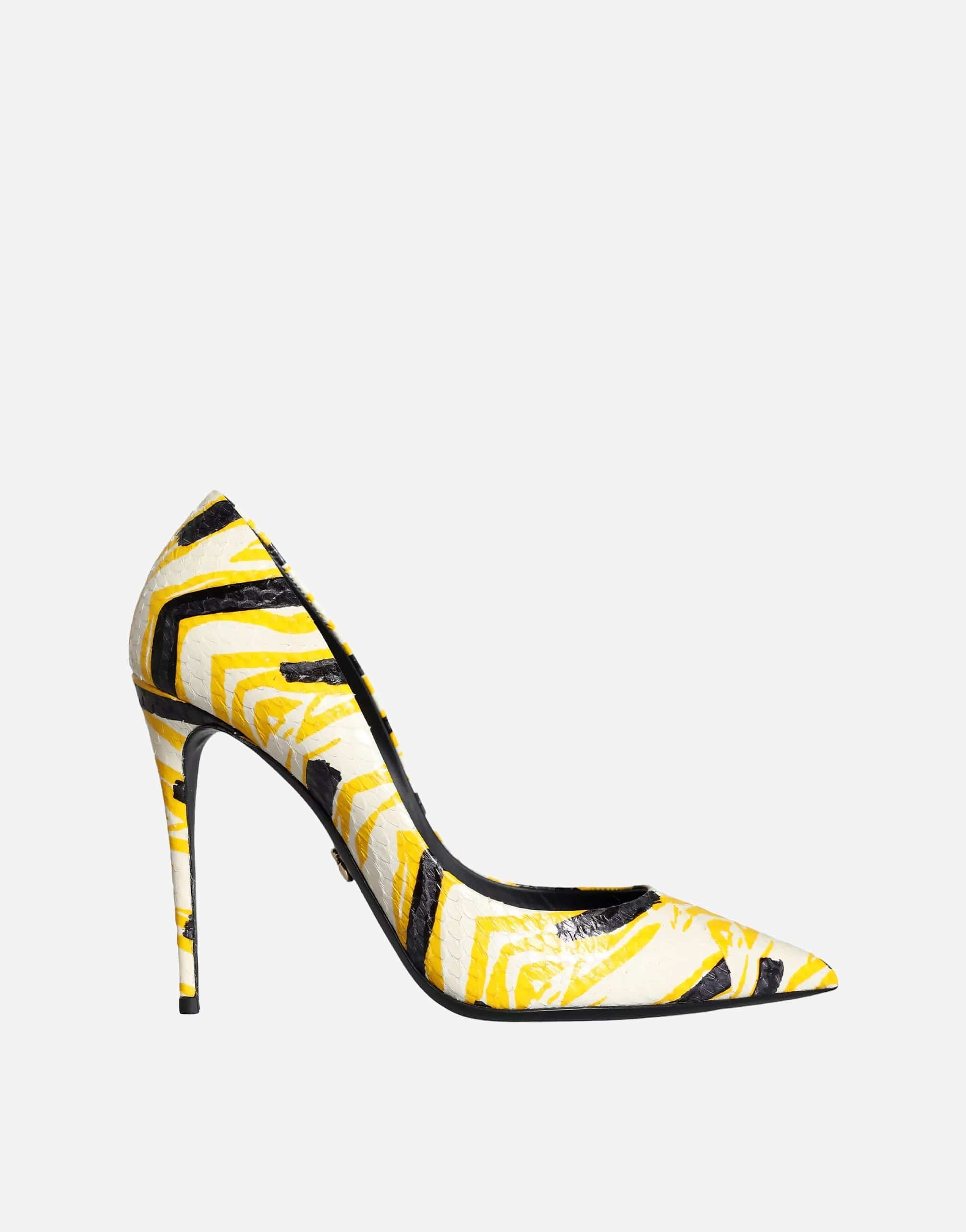 Dolce & Gabbana Stiletto Pumps With Snakeskin Leather