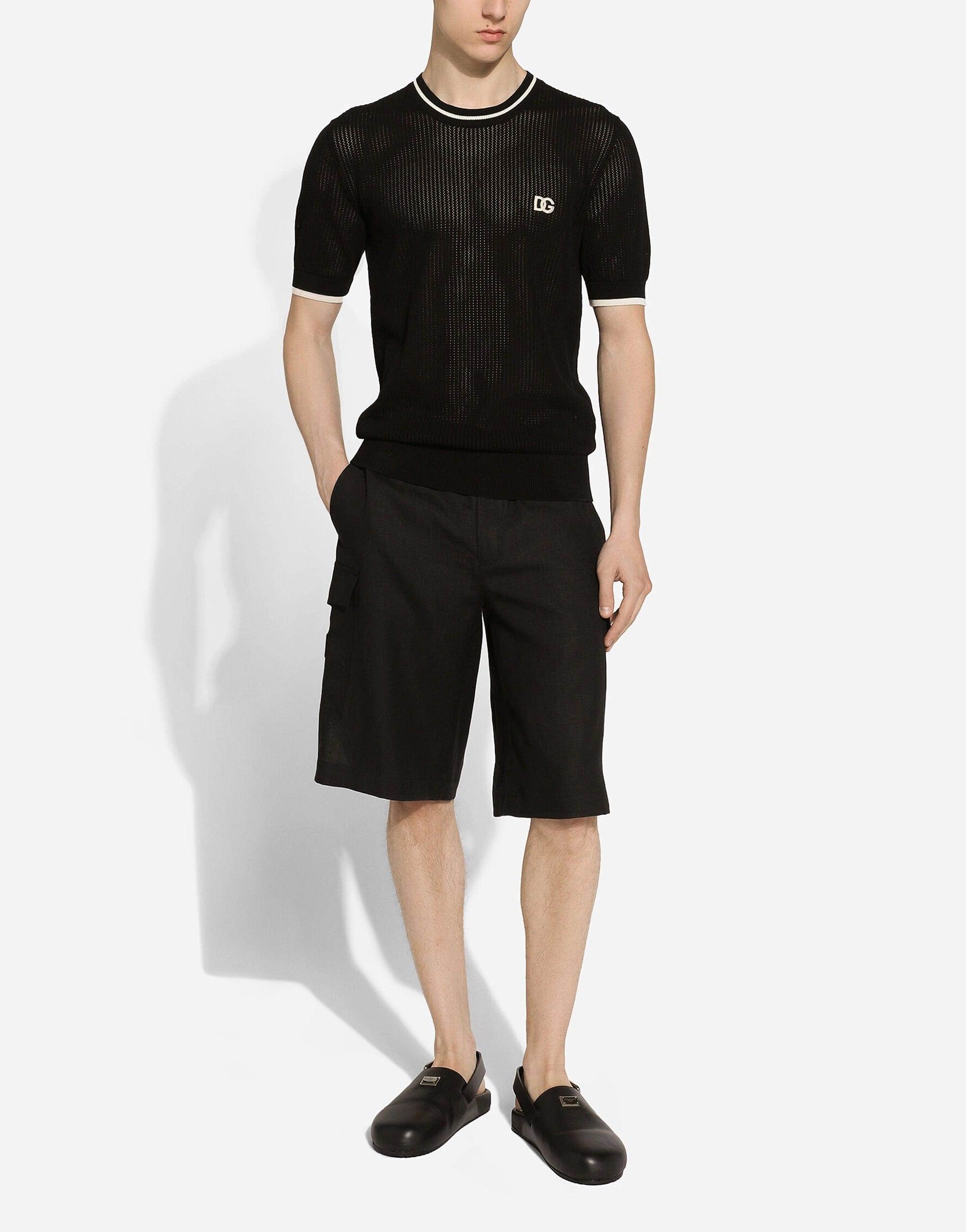 Dolce & Gabbana Straight-Leg Linen Cargo Shorts