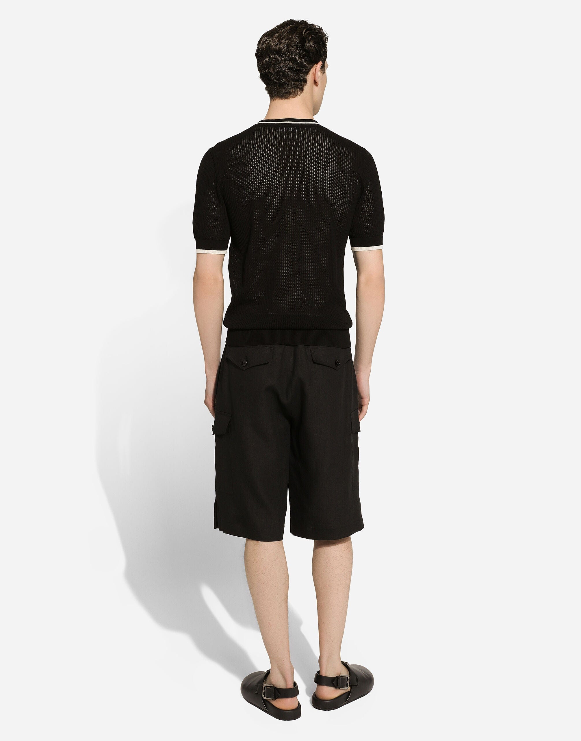 Dolce & Gabbana Straight-Leg Linen Cargo Shorts