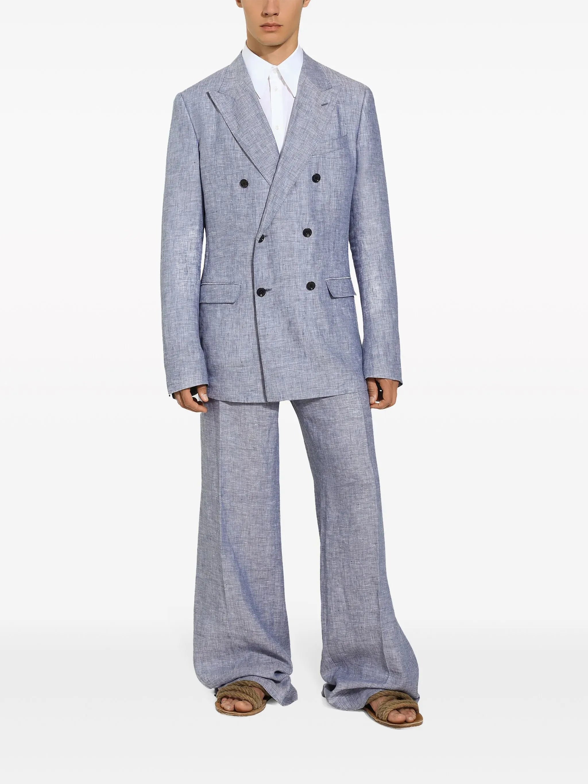 Dolce & Gabbana Dolce & Gabbana Straight-Leg Linen Trousers