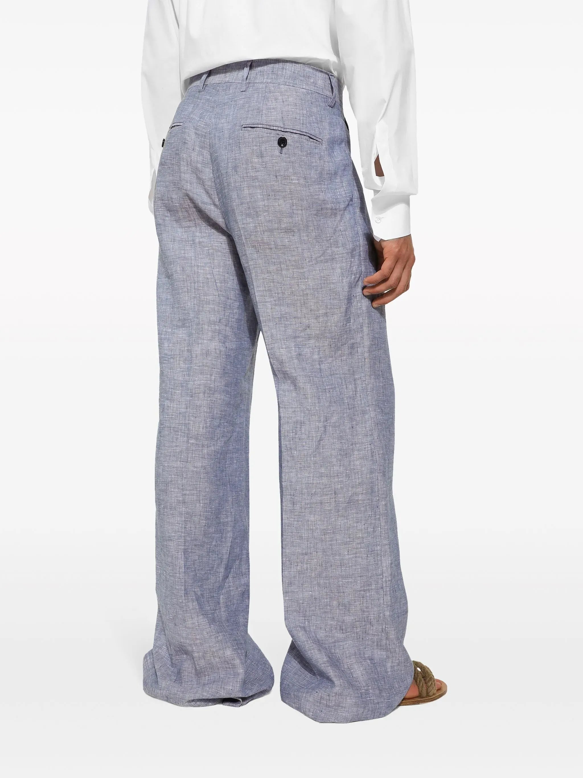 Dolce & Gabbana Dolce & Gabbana Straight-Leg Linen Trousers