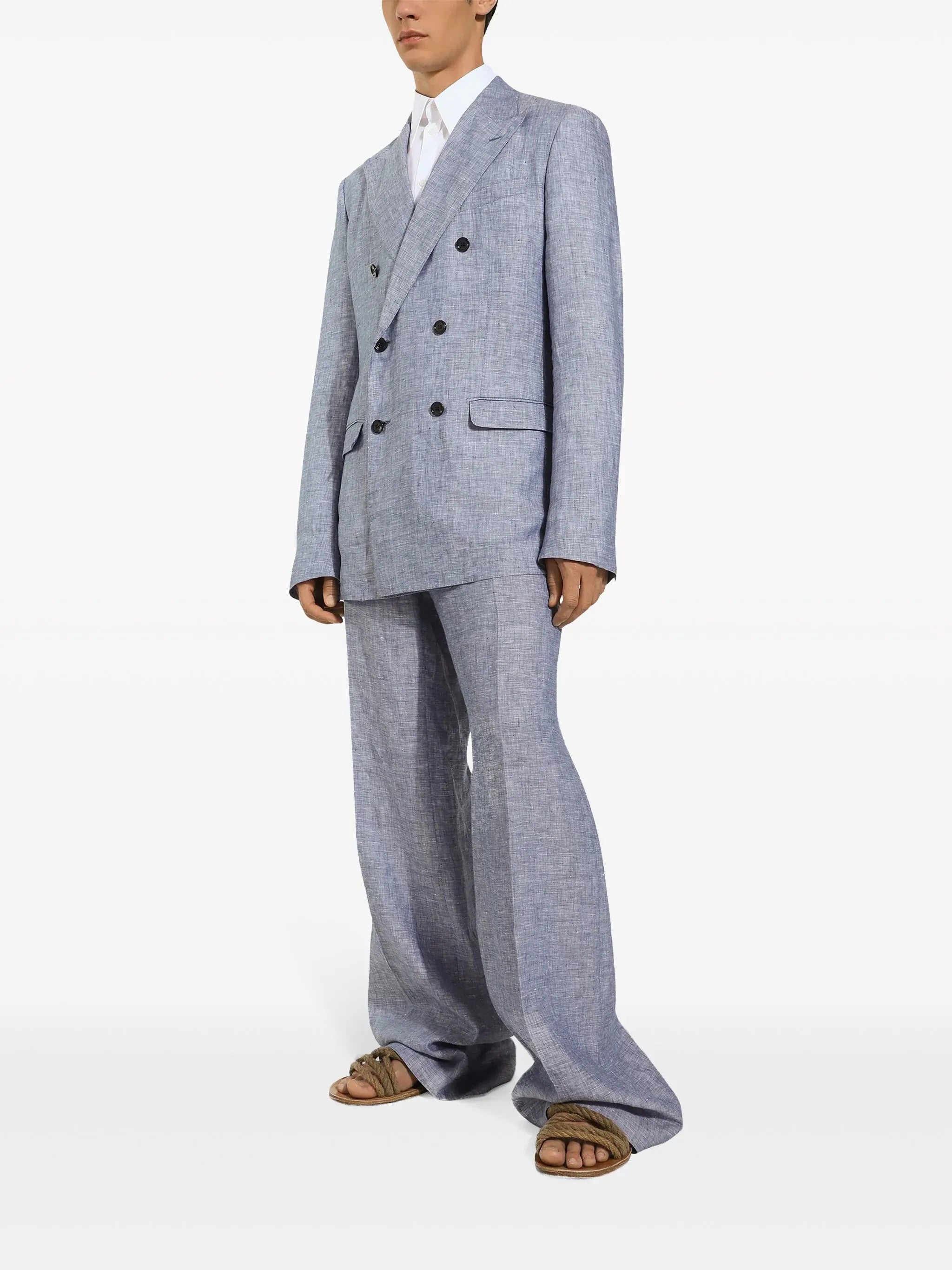Dolce & Gabbana Dolce & Gabbana Straight-Leg Linen Trousers