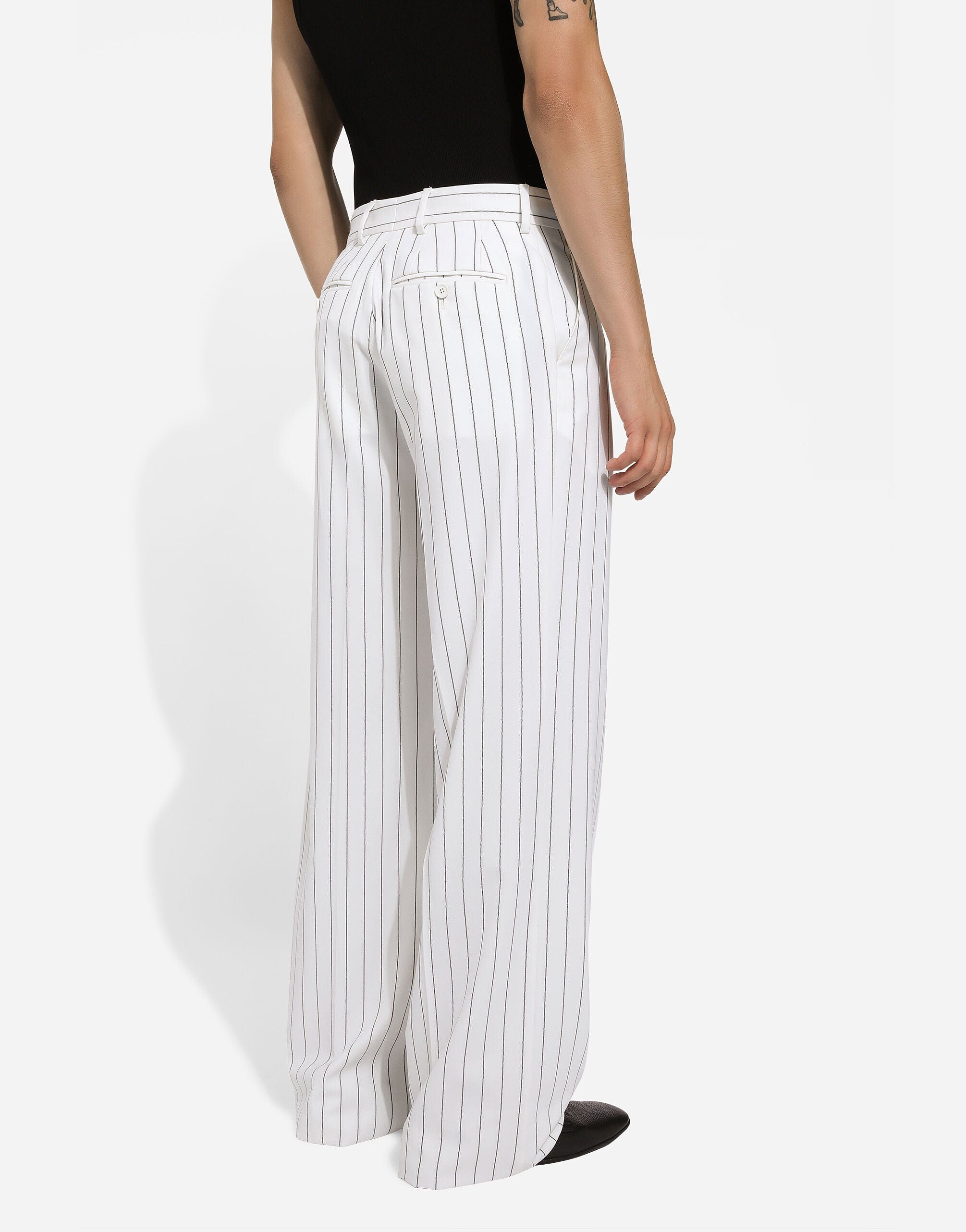 Dolce & Gabbana Straight-Leg Pinstripe Pants