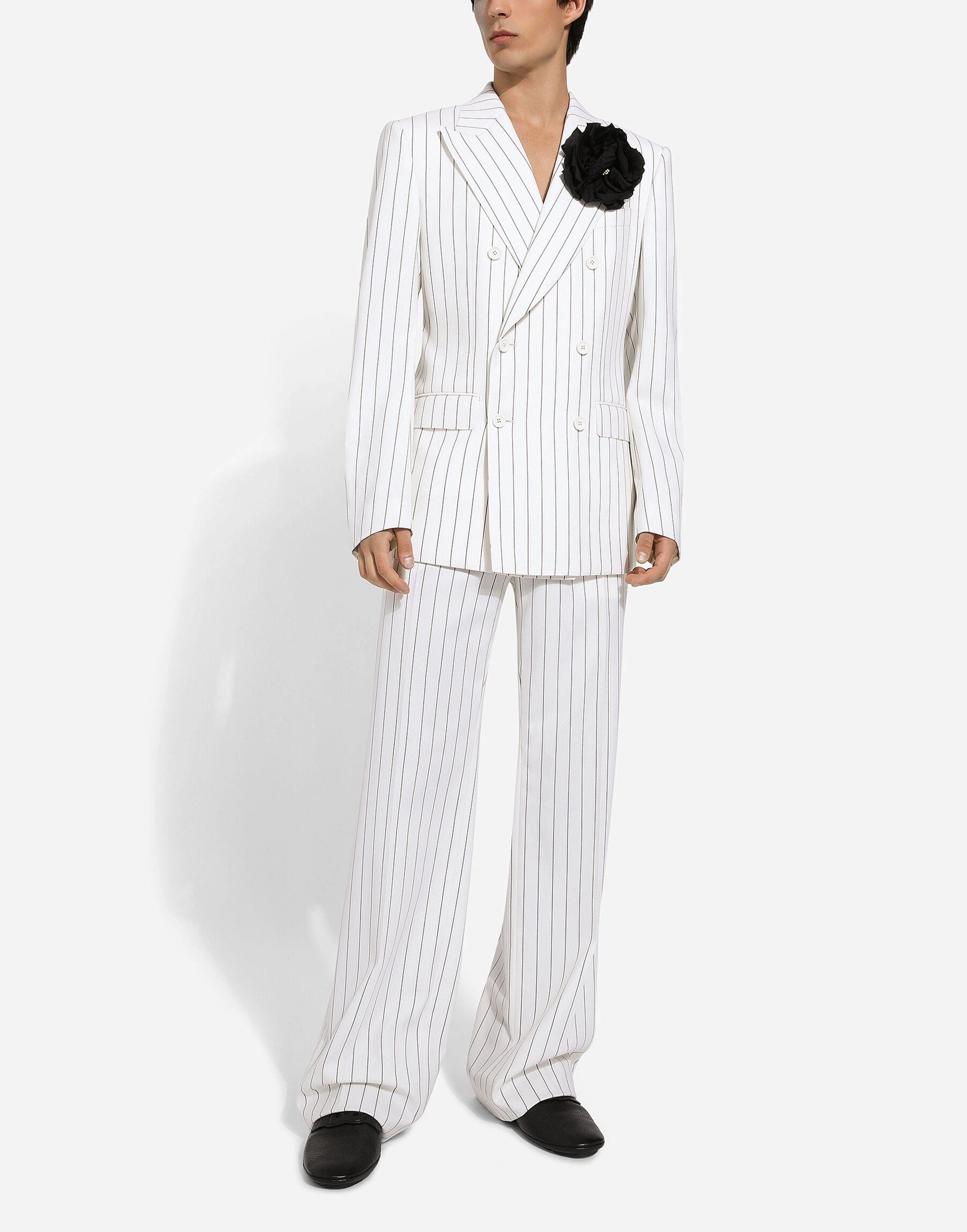 Dolce & Gabbana Straight-Leg Pinstripe Pants