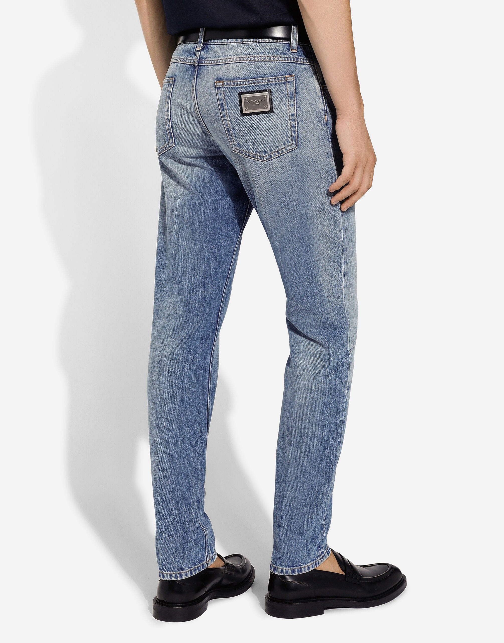 Dolce & Gabbana Straight-Leg Stonewashed Jeans