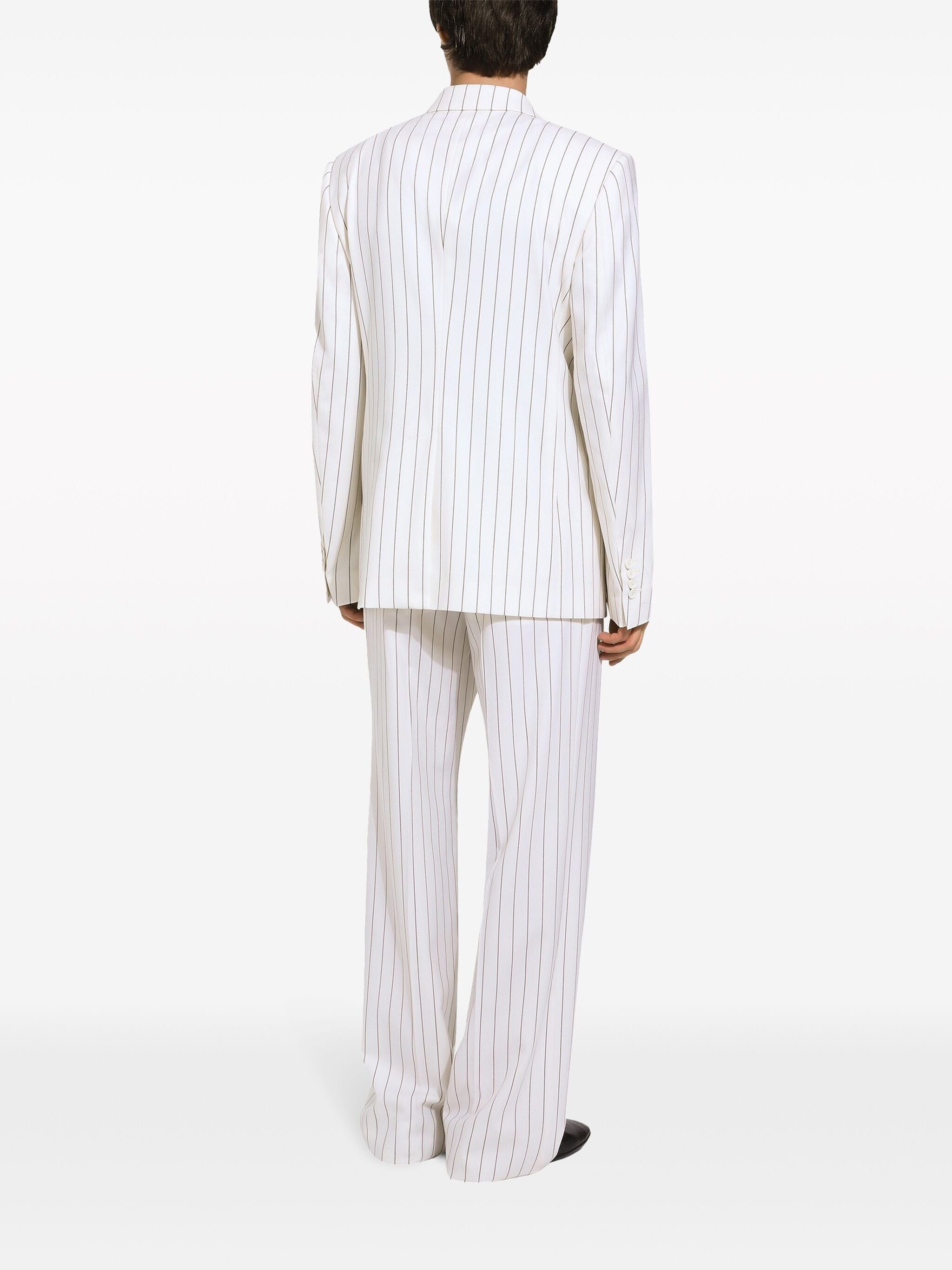 Dolce & Gabbana Straight-Leg Striped Wool Pants