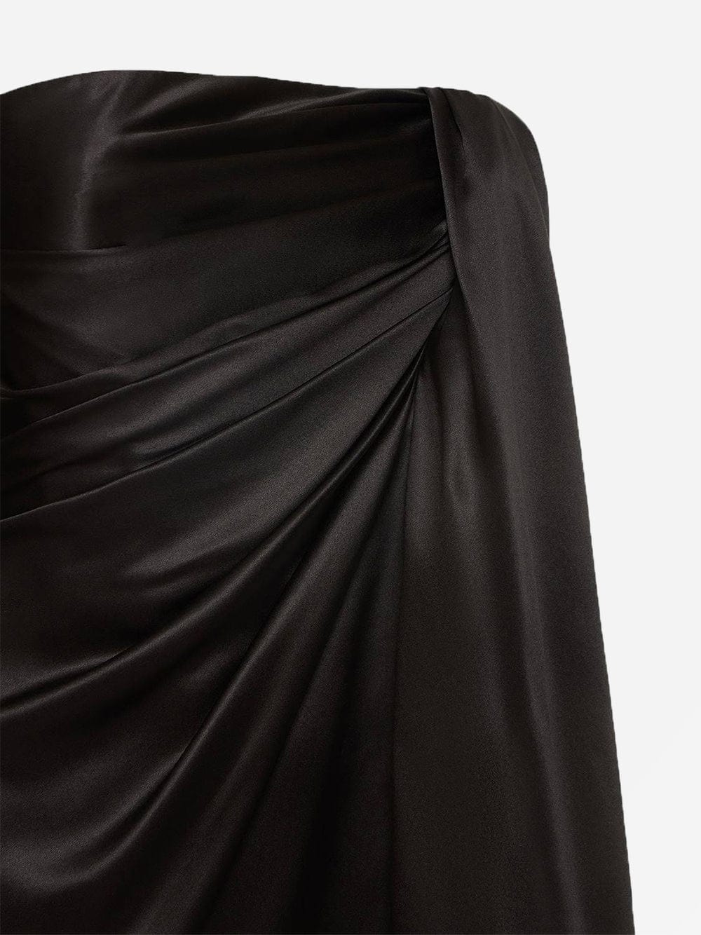 Dolce & Gabbana Strapless Draped Stretch-satin Mini Dress | Sendegaro