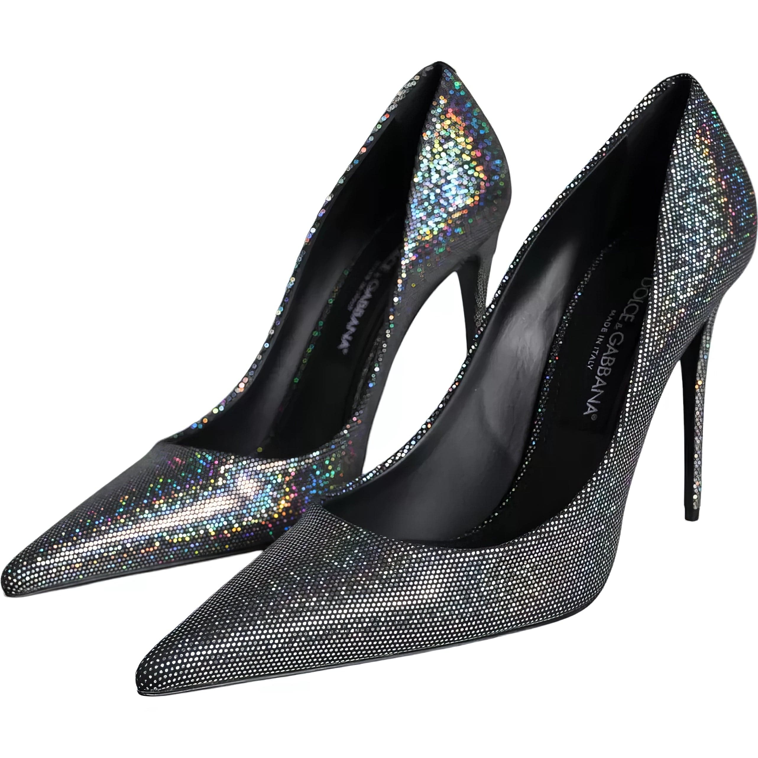 Dolce & Gabbana Strass Leather Pumps