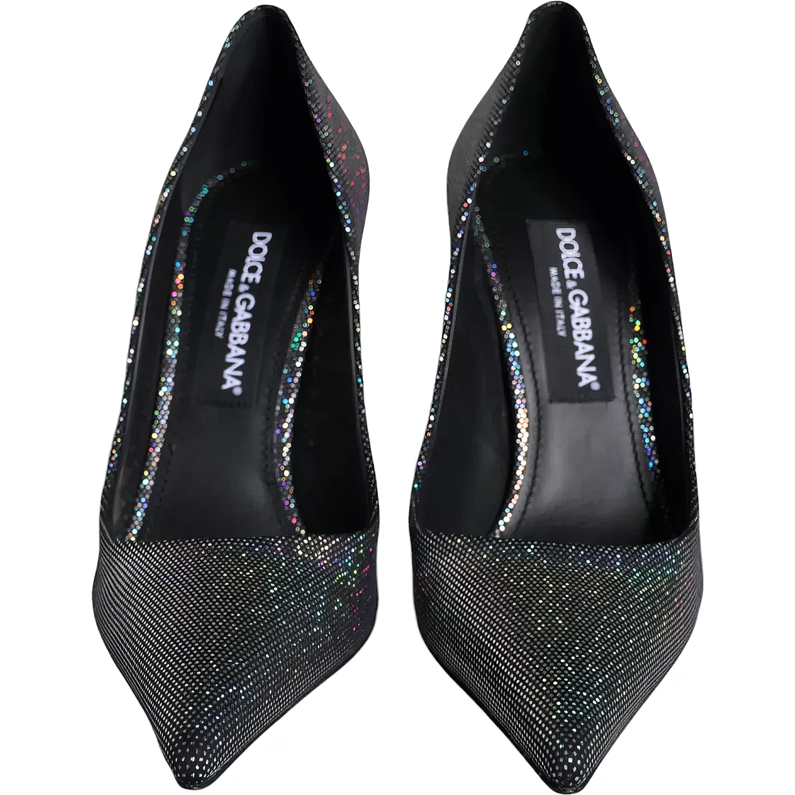 Dolce & Gabbana Strass Leather Pumps