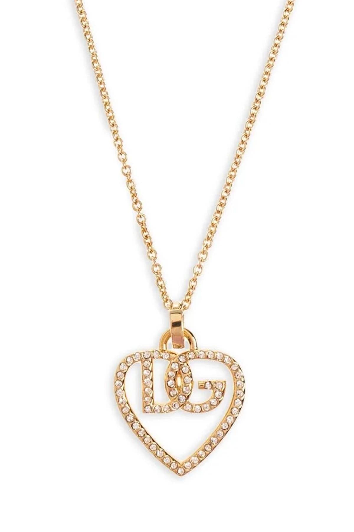 Dolce & Gabbana Dolce & Gabbana Strass Logo Necklace