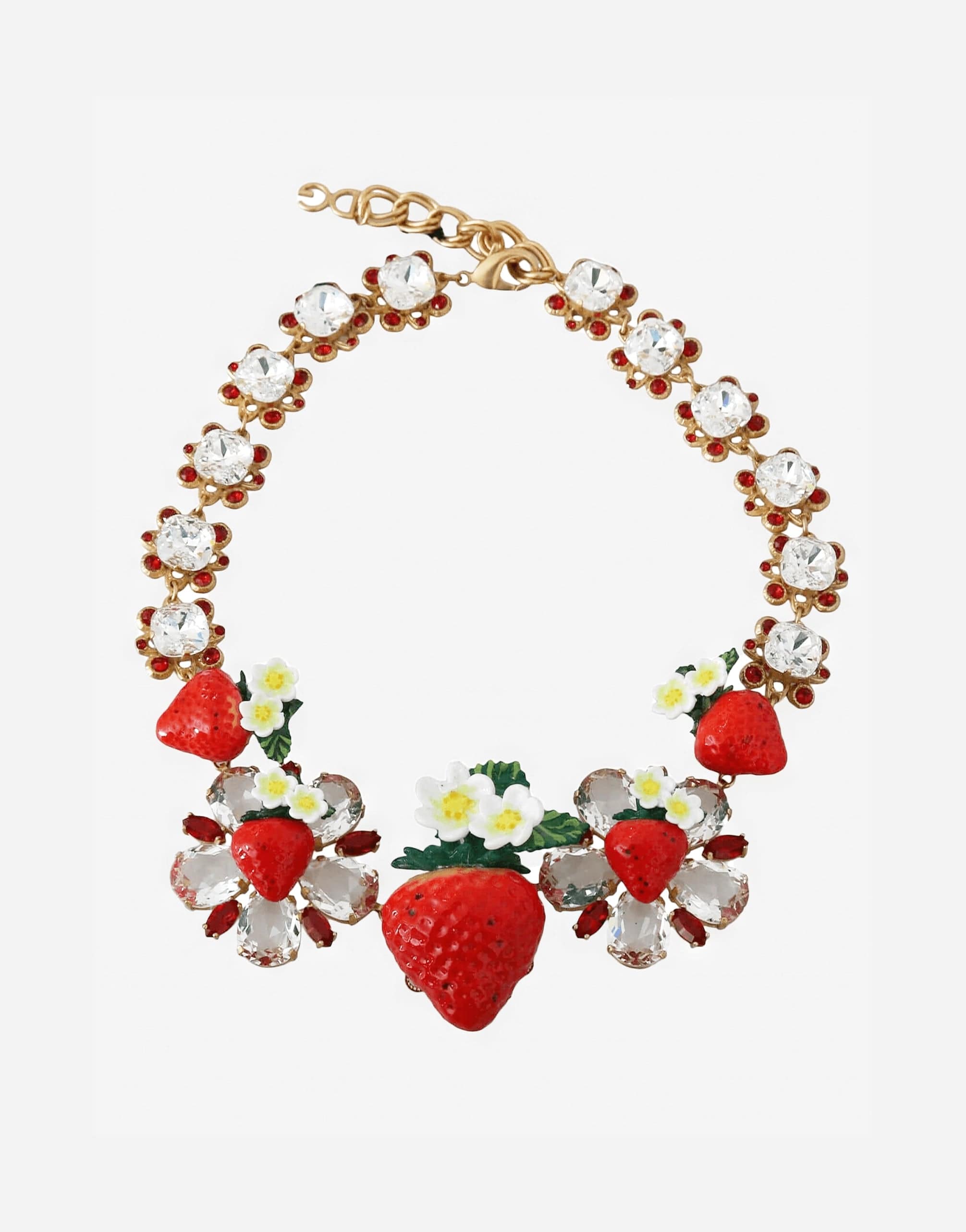 Dolce & Gabbana Strawberry Charm Necklace