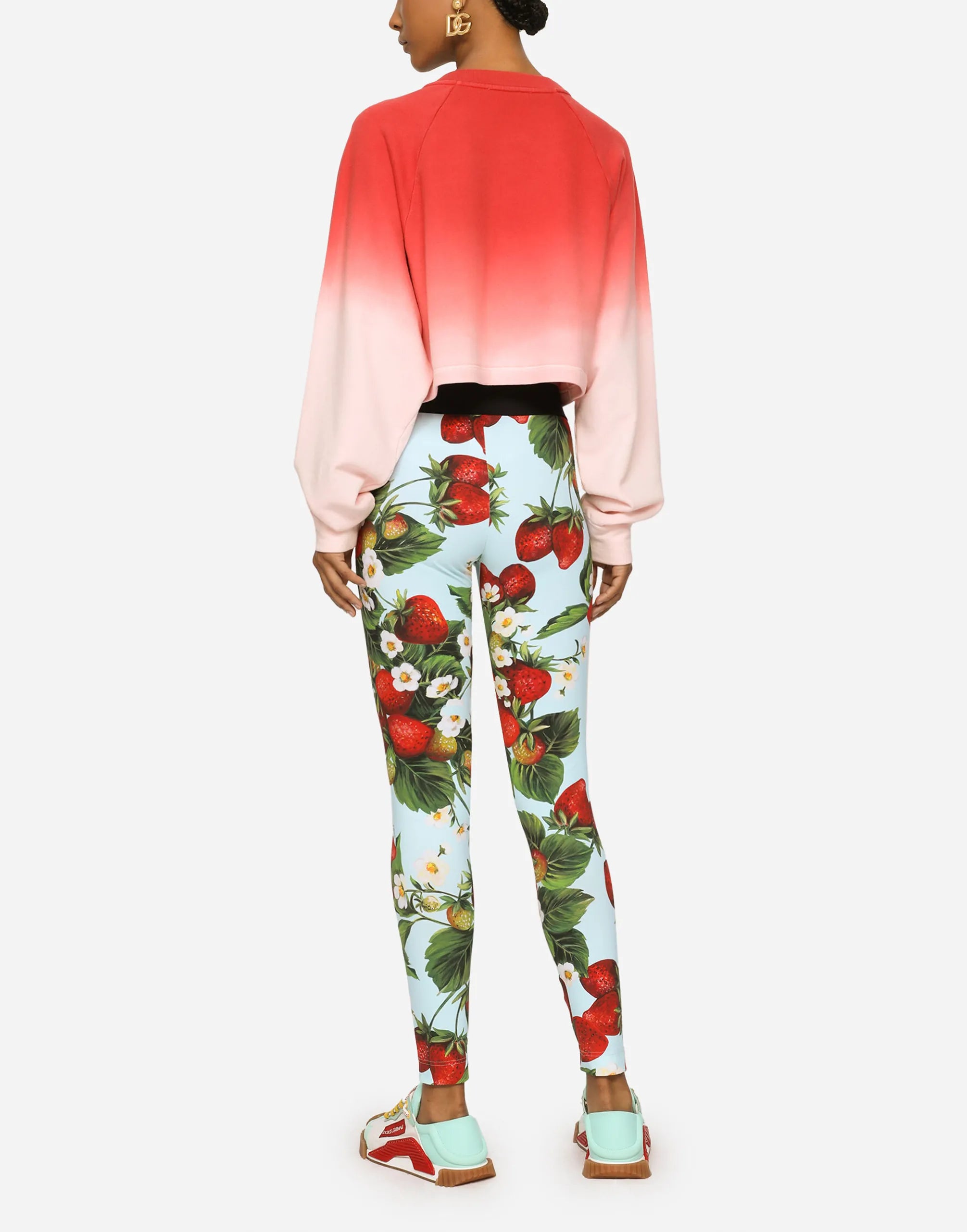 Dolce & Gabbana Dolce & Gabbana Strawberry-Print Jersey Sweatshirt