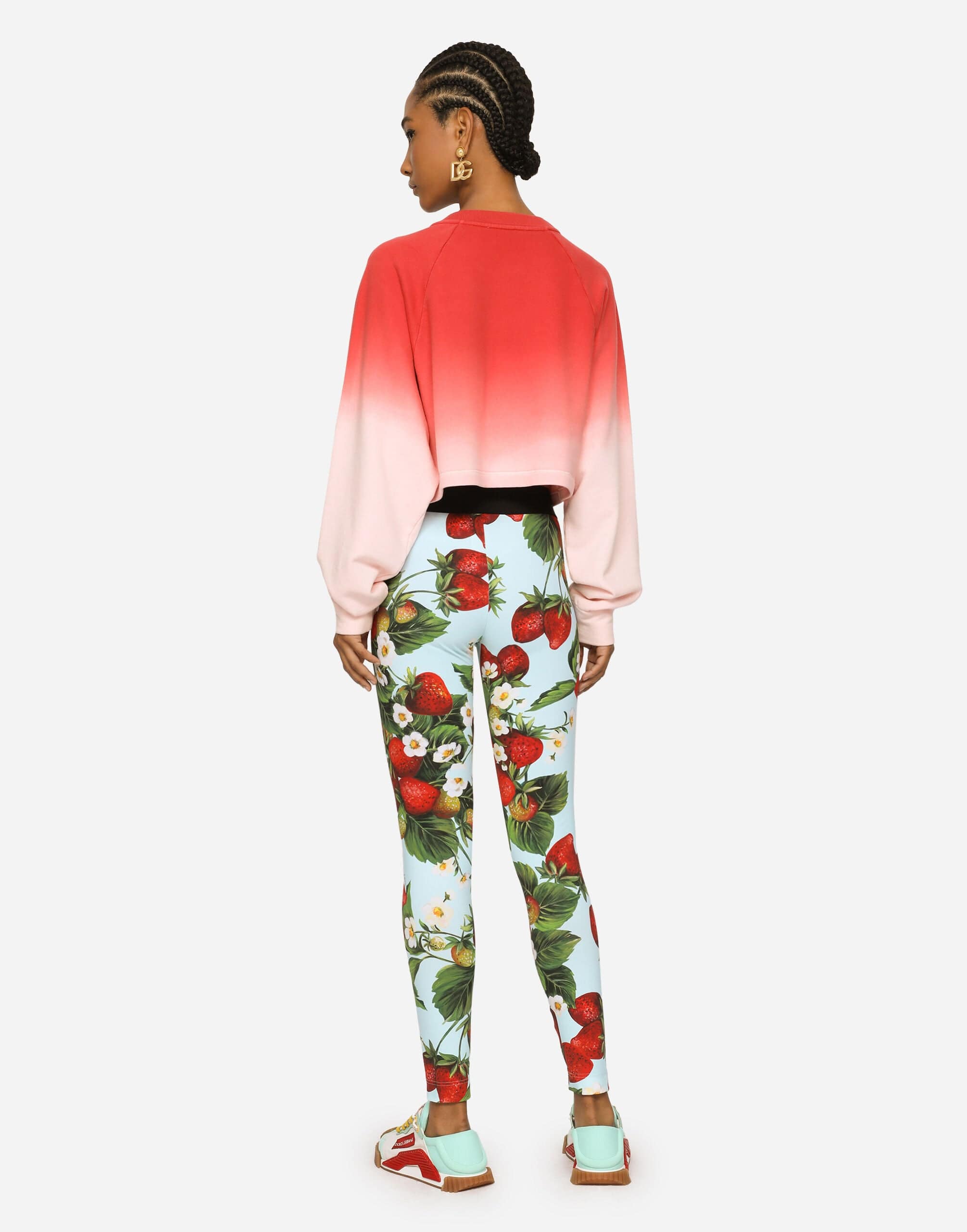 Dolce & Gabbana Strawberry-Print Jersey Sweatshirt