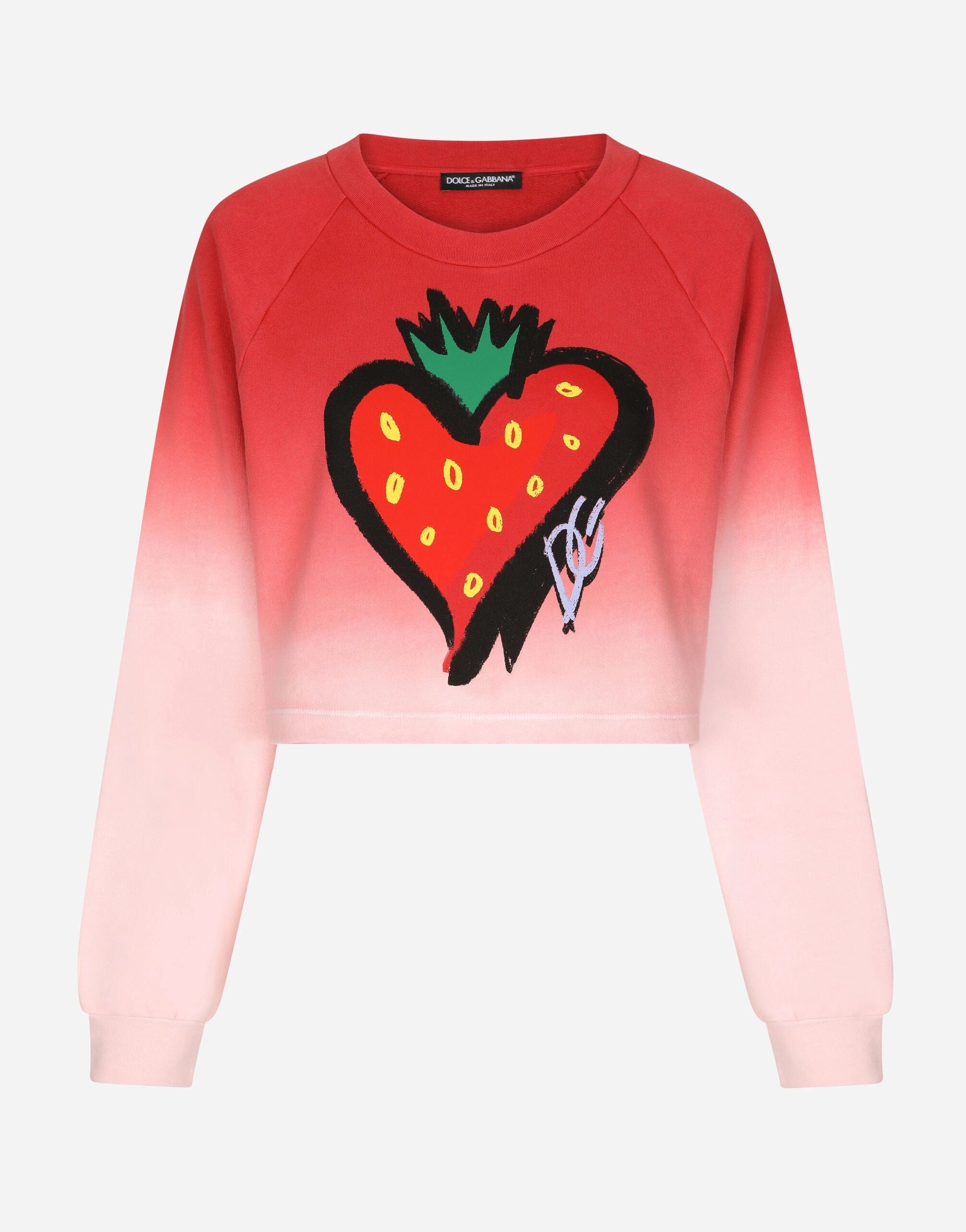 Dolce & Gabbana Strawberry-Print Jersey Sweatshirt