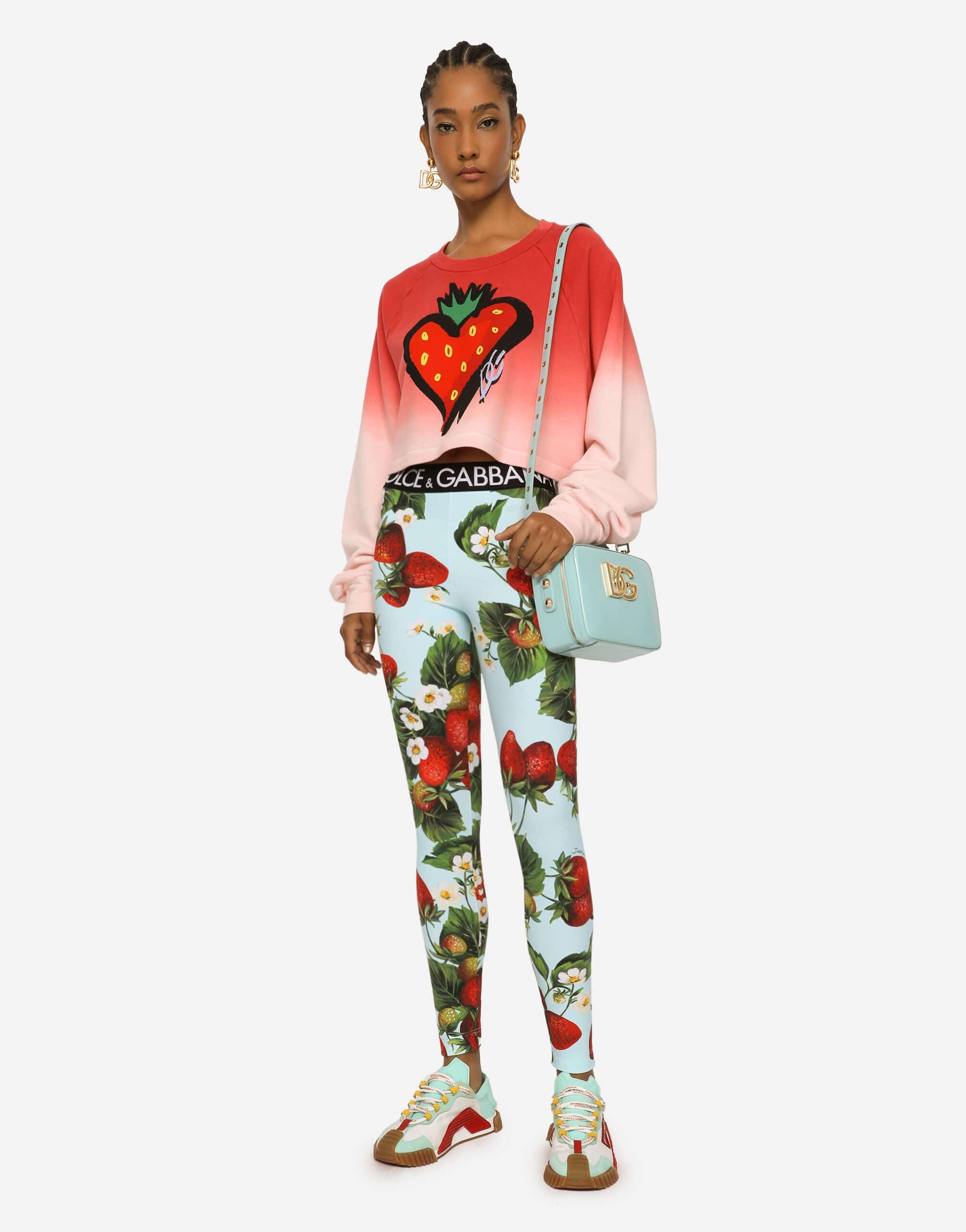 Dolce & Gabbana Strawberry-Print Jersey Sweatshirt