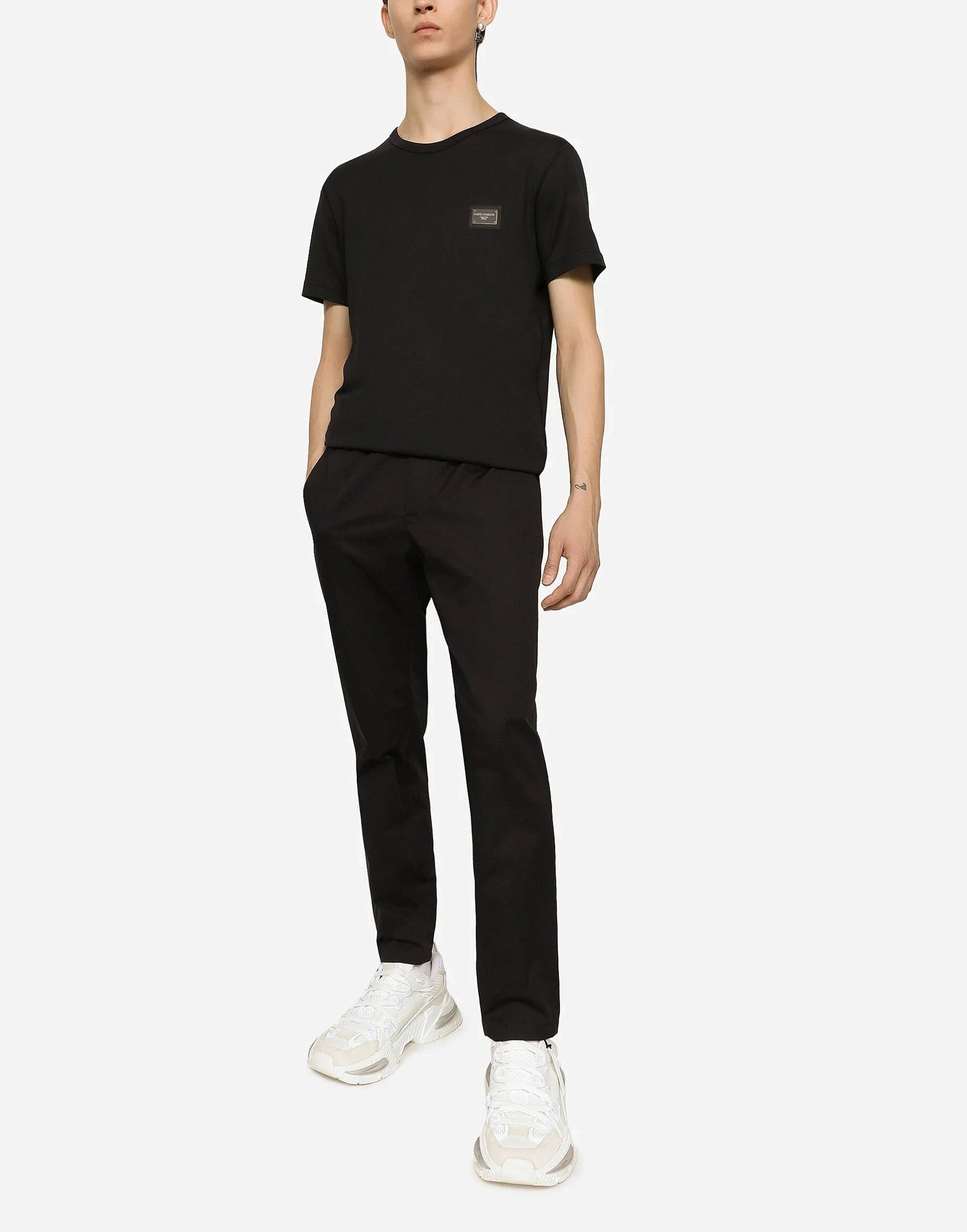Dolce & Gabbana Stretch Cotton Track Pants