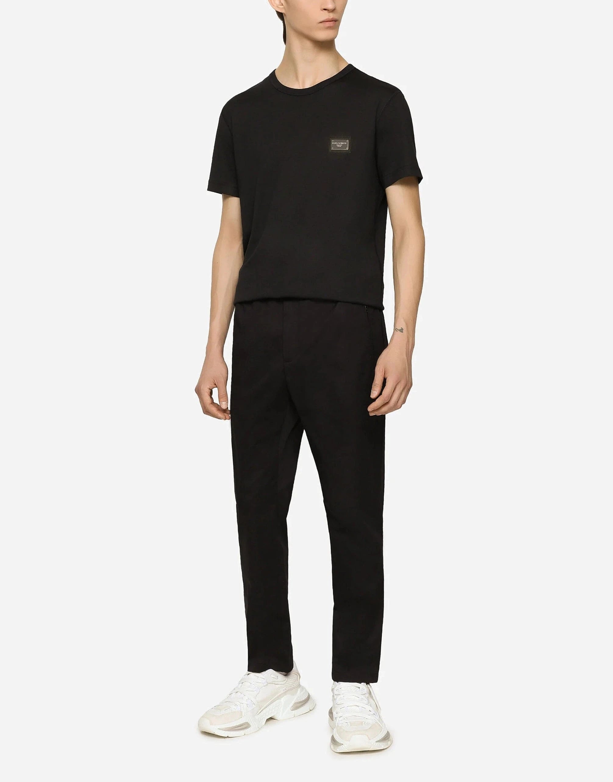 Dolce & Gabbana Stretch Cotton Track Pants