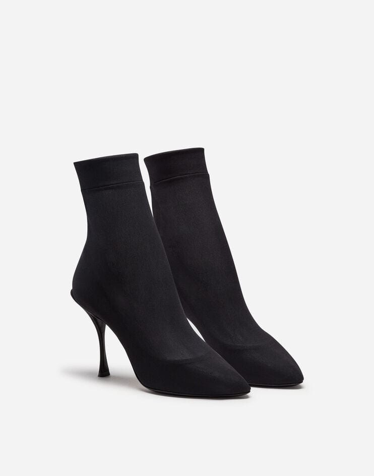 Dolce & Gabbana Stretch Georgette Ankle Boots