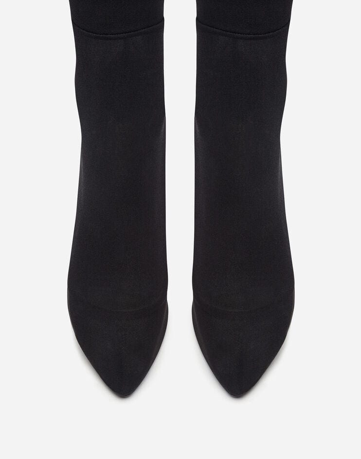 Dolce & Gabbana Stretch Georgette Ankle Boots