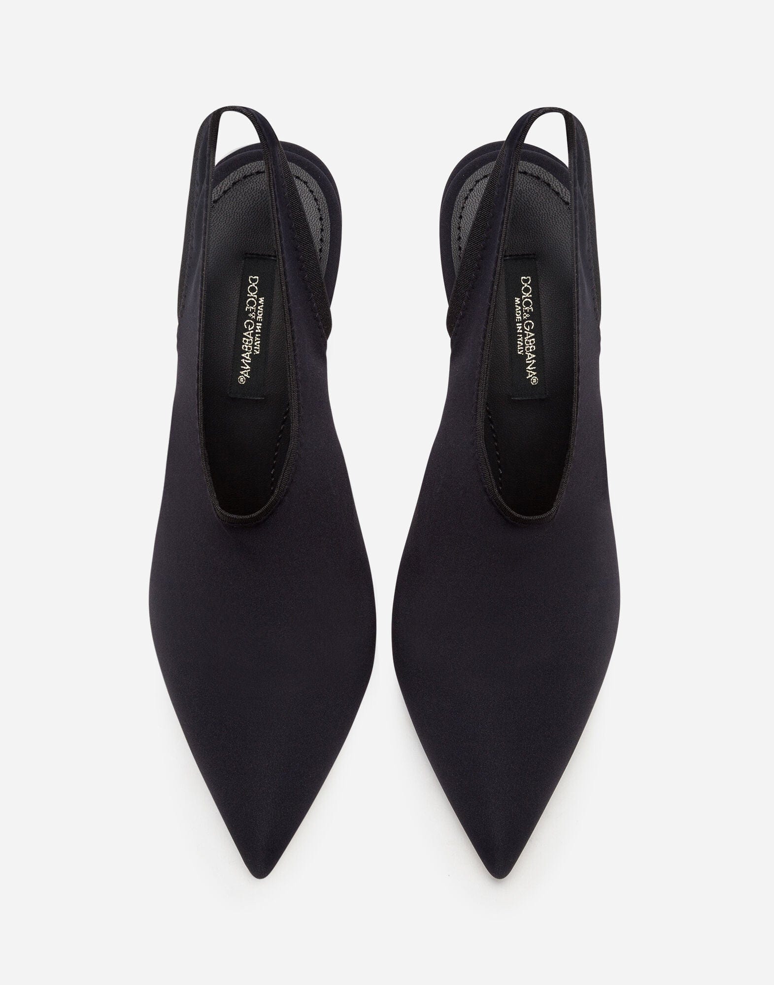 Dolce & Gabbana Stretch Jersey Slingbacks