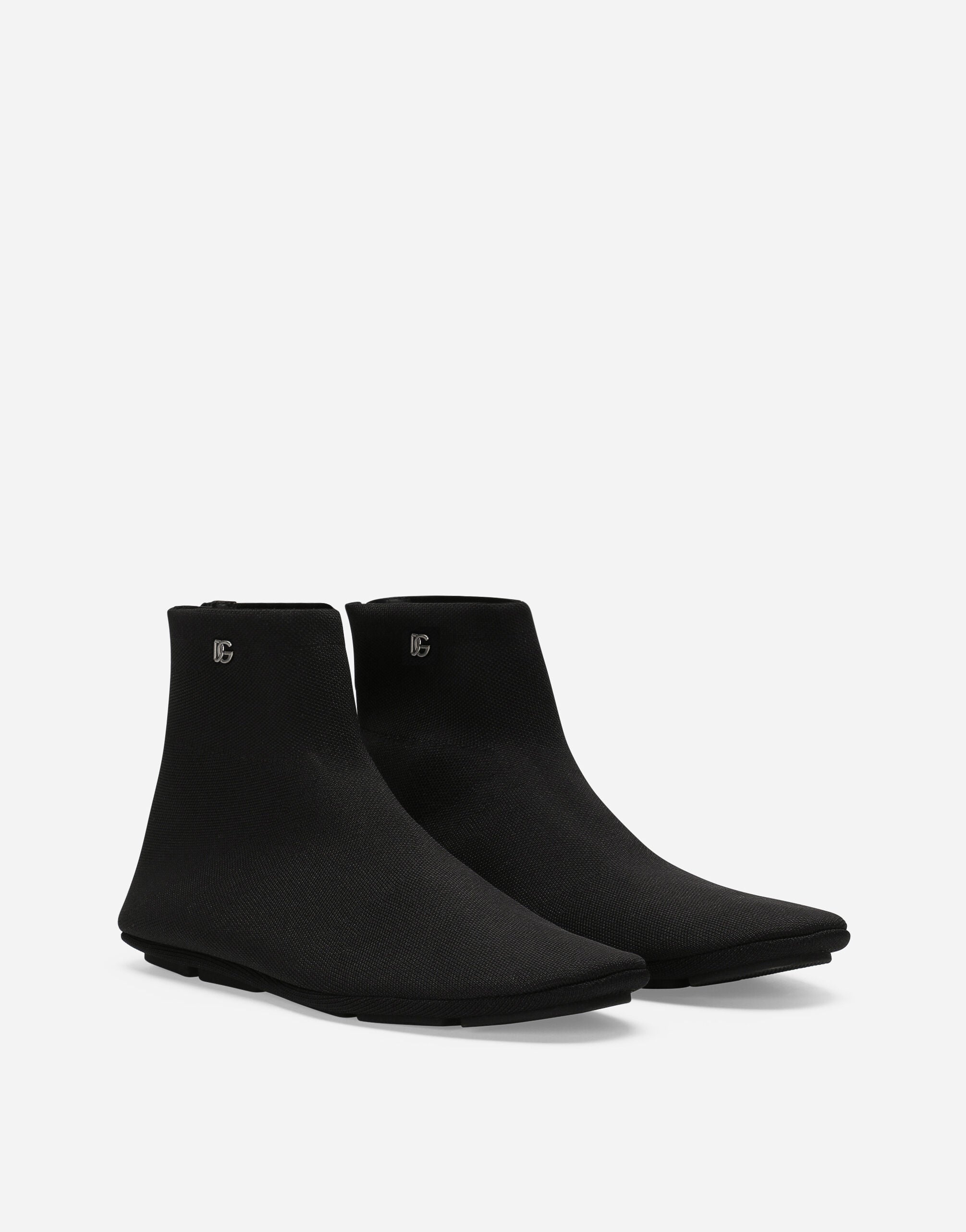 Dolce & Gabbana Stretch Mesh Ankle Boots