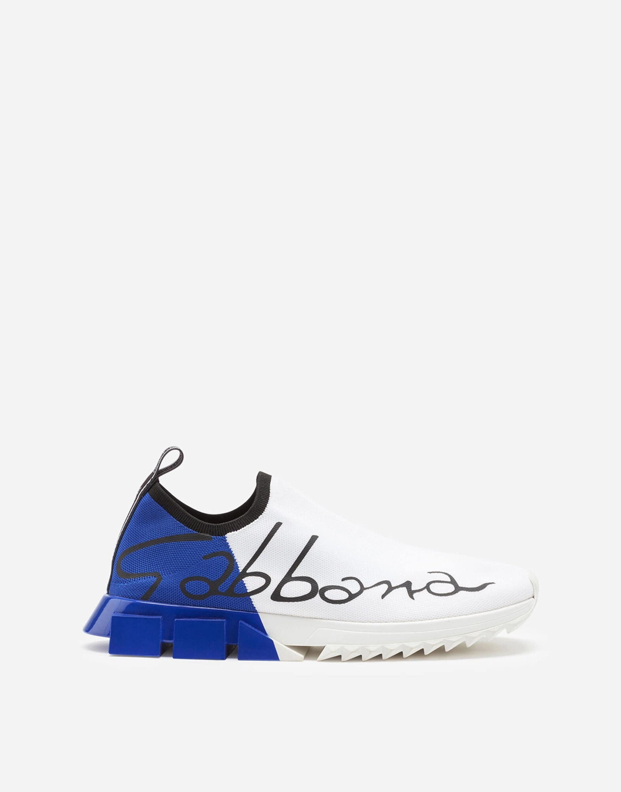Dolce & Gabbana Stretch Mesh Sorrento Sneakers With Painted Heel