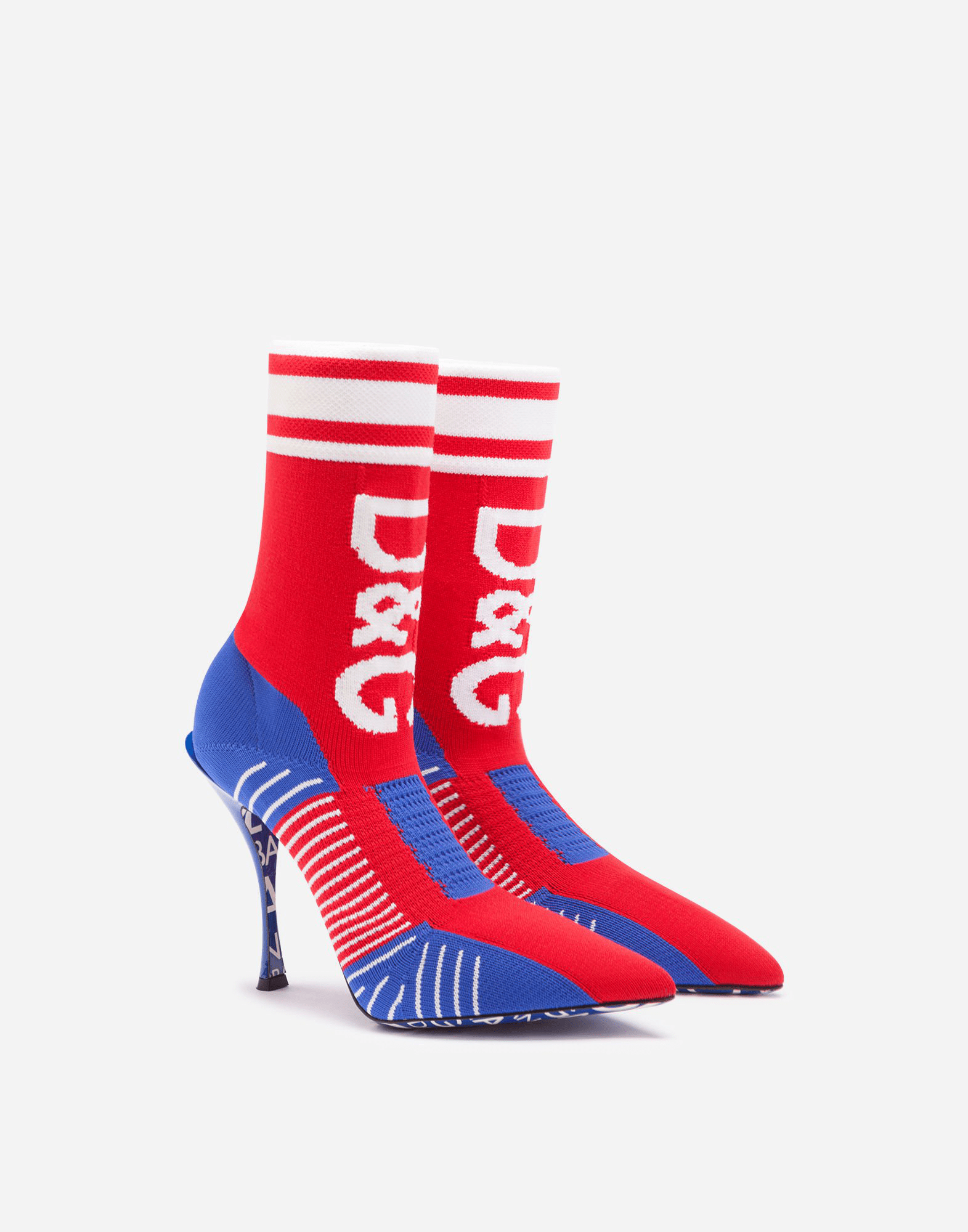 Dolce & Gabbana Stretch Sock-Style Ankle Boots