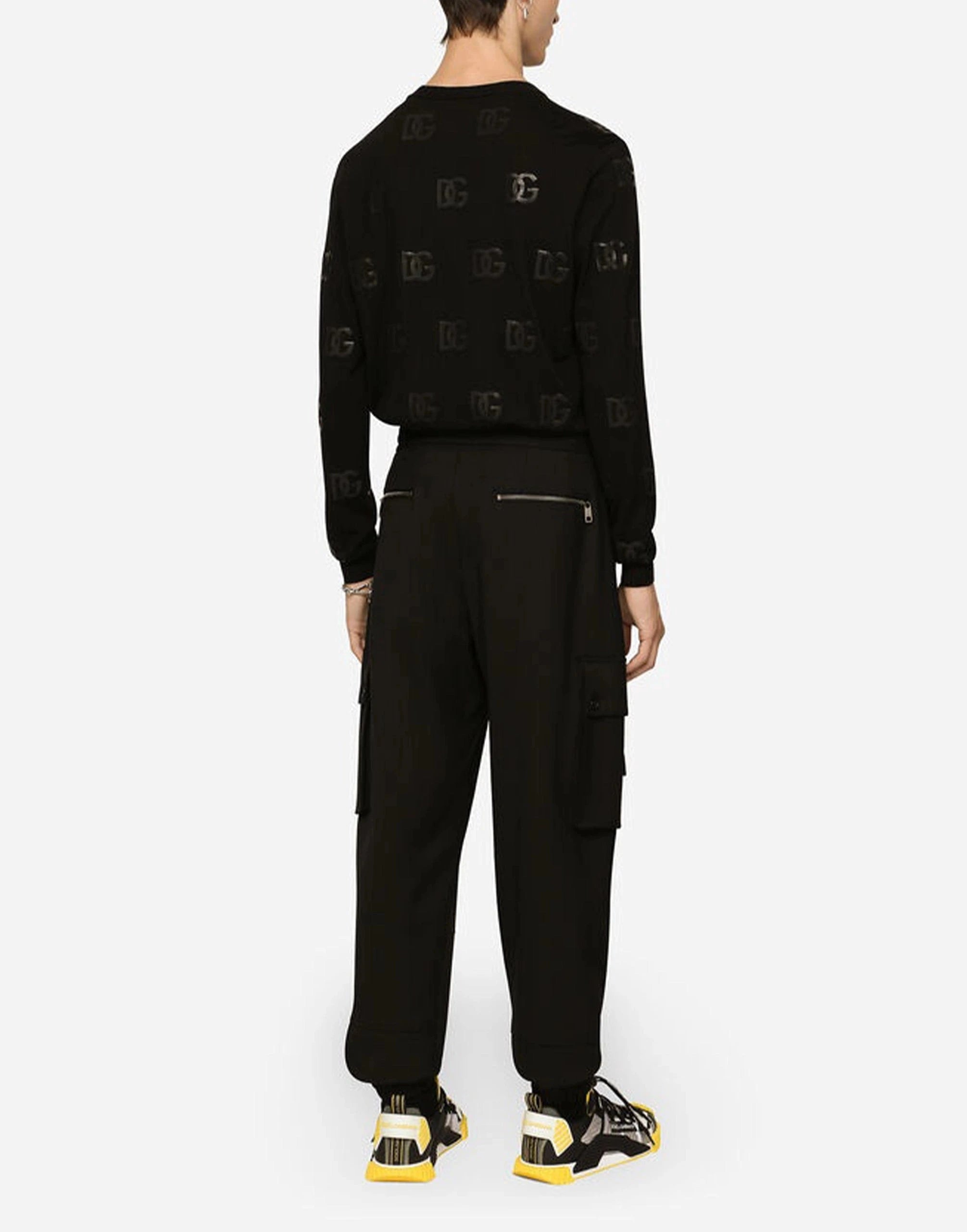 Dolce & Gabbana Stretch Wool Track Pants